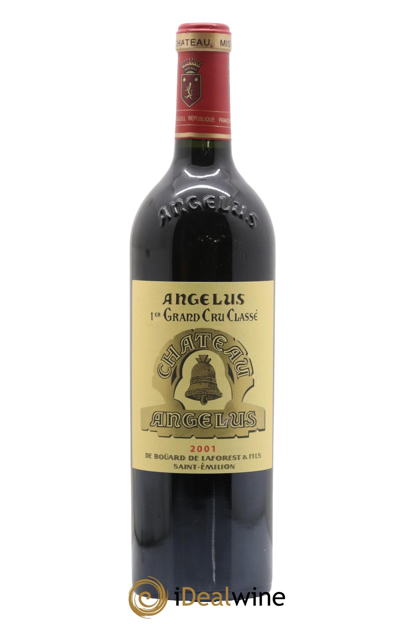 Château Angélus 1er Grand Cru Classé A 2001 - Lot de 1 bouteille - 0