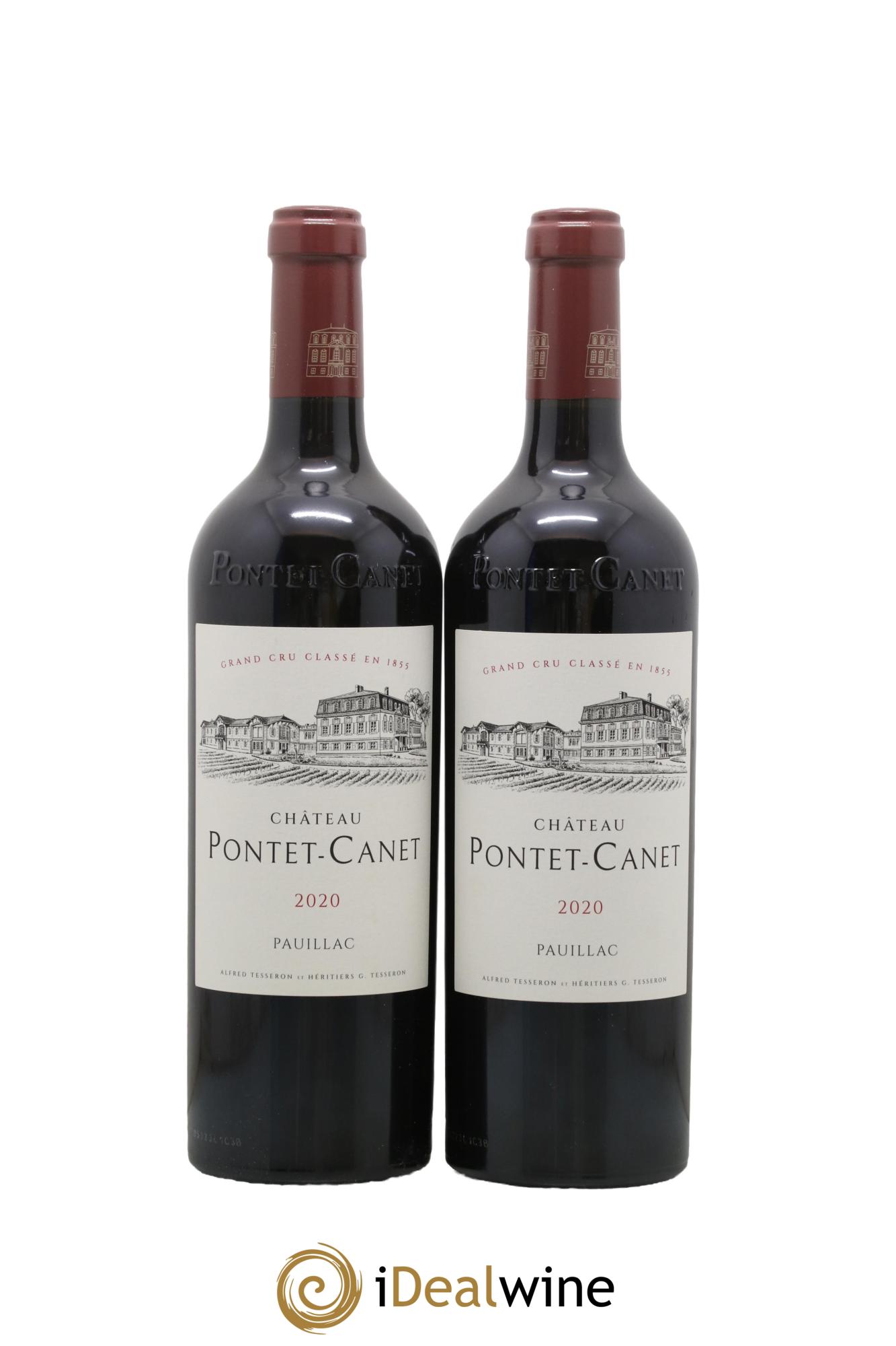 Château Pontet Canet 5ème Grand Cru Classé 2020 - Lotto di 2 bottiglie - 0
