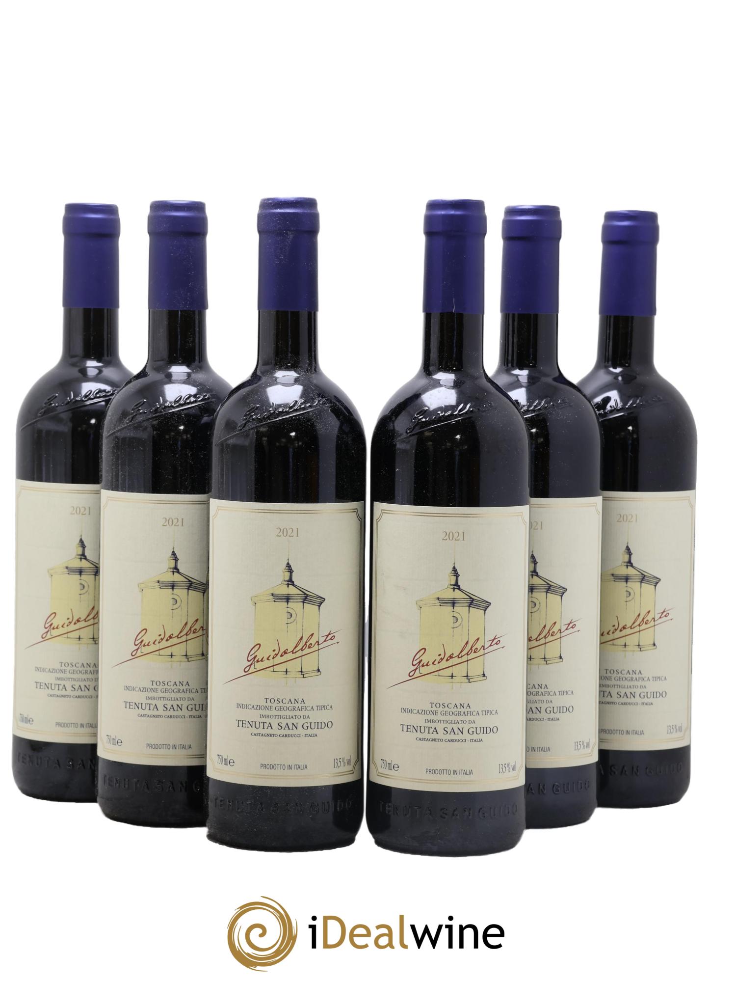 Toscana IGT Guidalberto Tenuta San Guido 2021 - Lotto di 6 bottiglie - 0