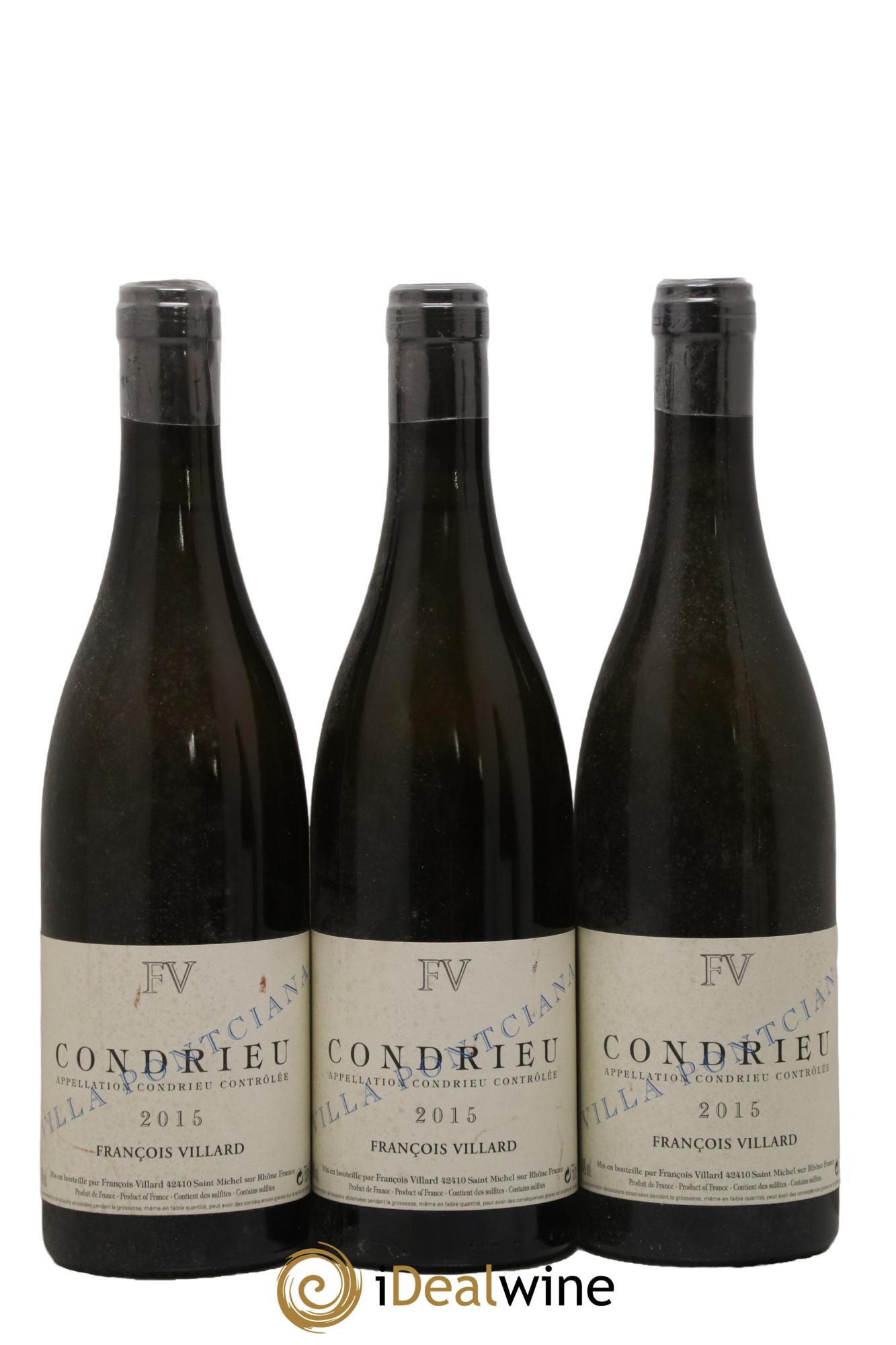 Condrieu Villa Pontciana François Villard 2015 - Lot de 3 bouteilles - 0