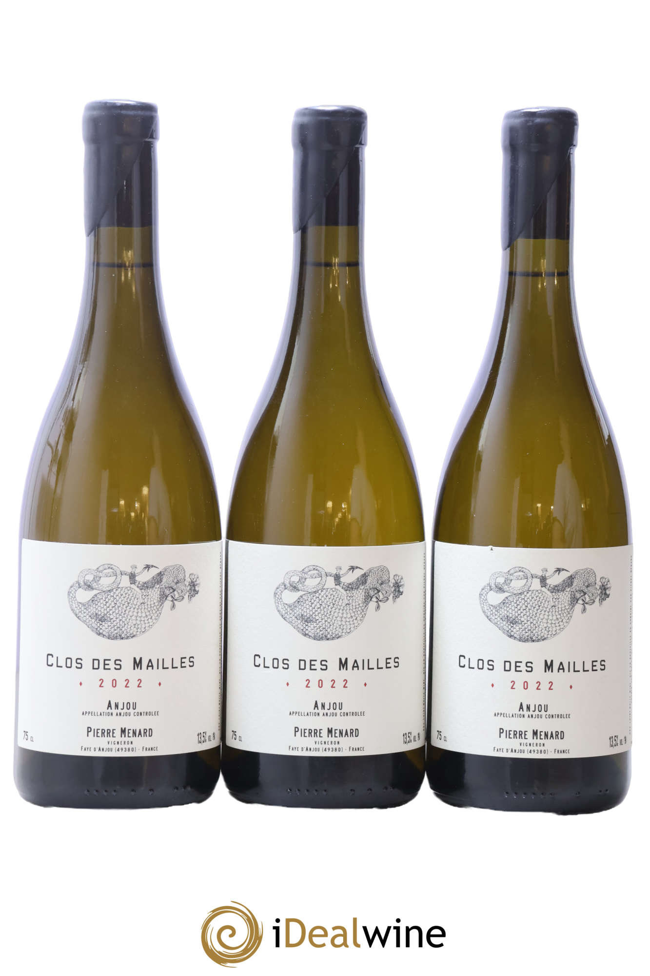 Anjou Le Clos des Mailles Pierre Ménard 2022 - Lot of 3 bottles - 0