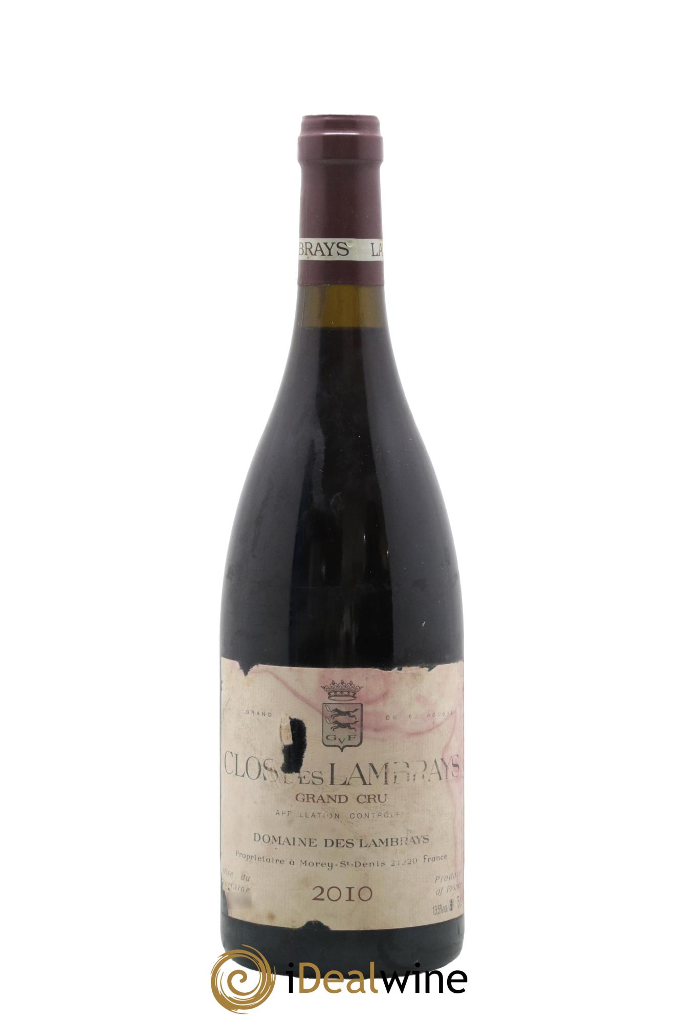 Clos des Lambrays Grand Cru Domaine des Lambrays 2010 - Lot de 1 bouteille - 0