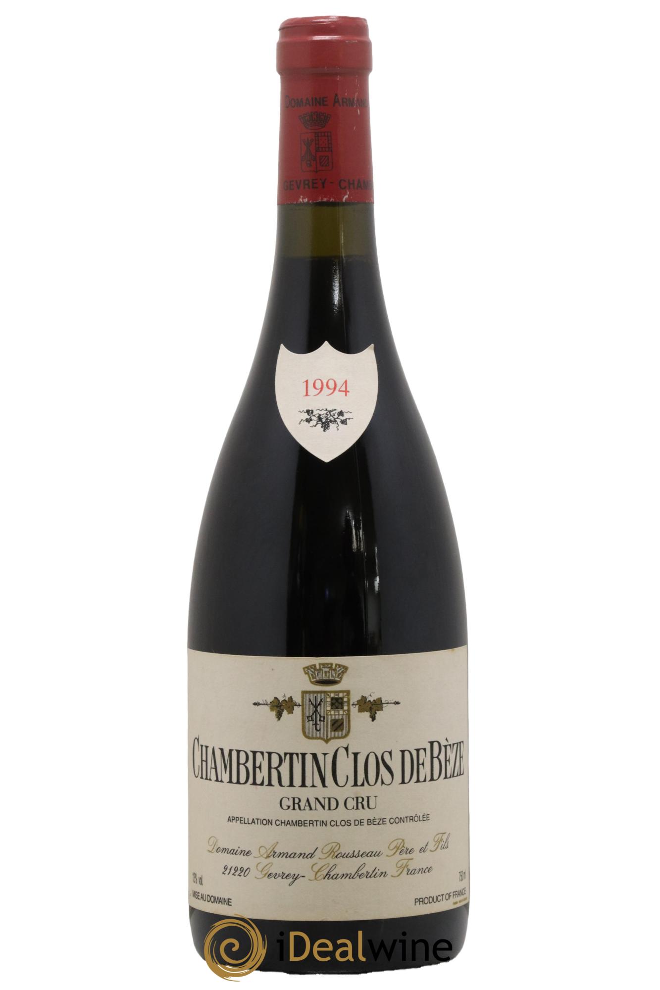 Chambertin Clos de Bèze Grand Cru Armand Rousseau (Domaine) 1994 - Lot of 1 bottle - 0
