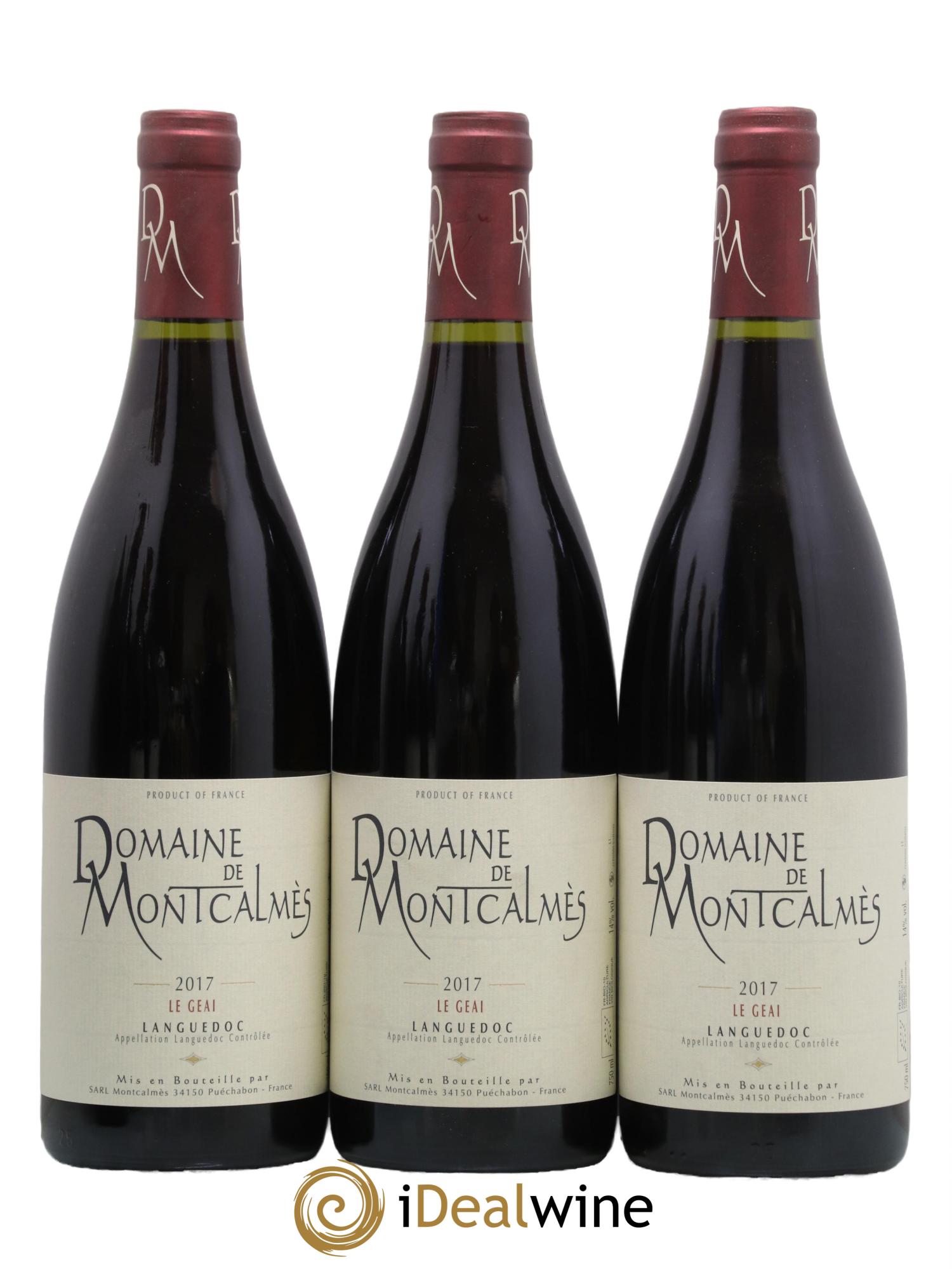 Coteaux du Languedoc - Le Geai Domaine de Montcalmès Frédéric Pourtalié 2017 - Posten von 6 Flaschen - 1