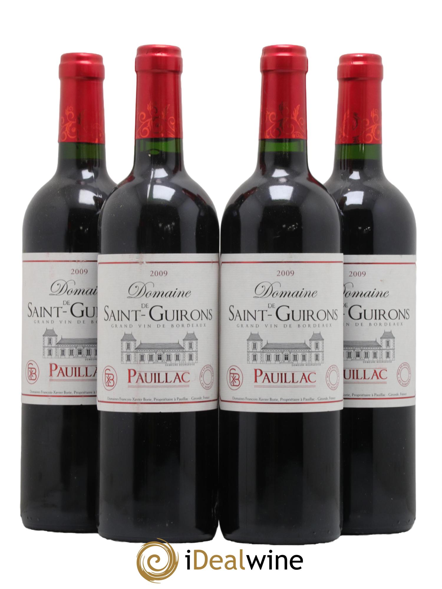 Pauillac Domaine de Saint Guiron 2009 - Lot de 4 bouteilles - 0