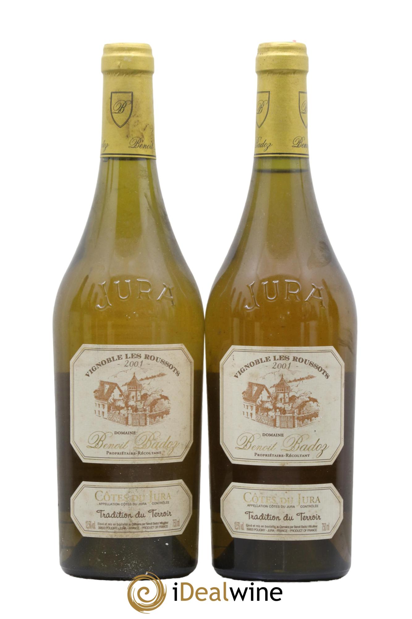 Côtes du Jura Les Roussots Benoit Badoz 2001 - Lot de 2 bouteilles - 0