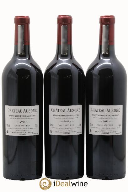 Château Ausone 1er Grand Cru Classé A 2013 - Lotto di 3 bottiglie - 1