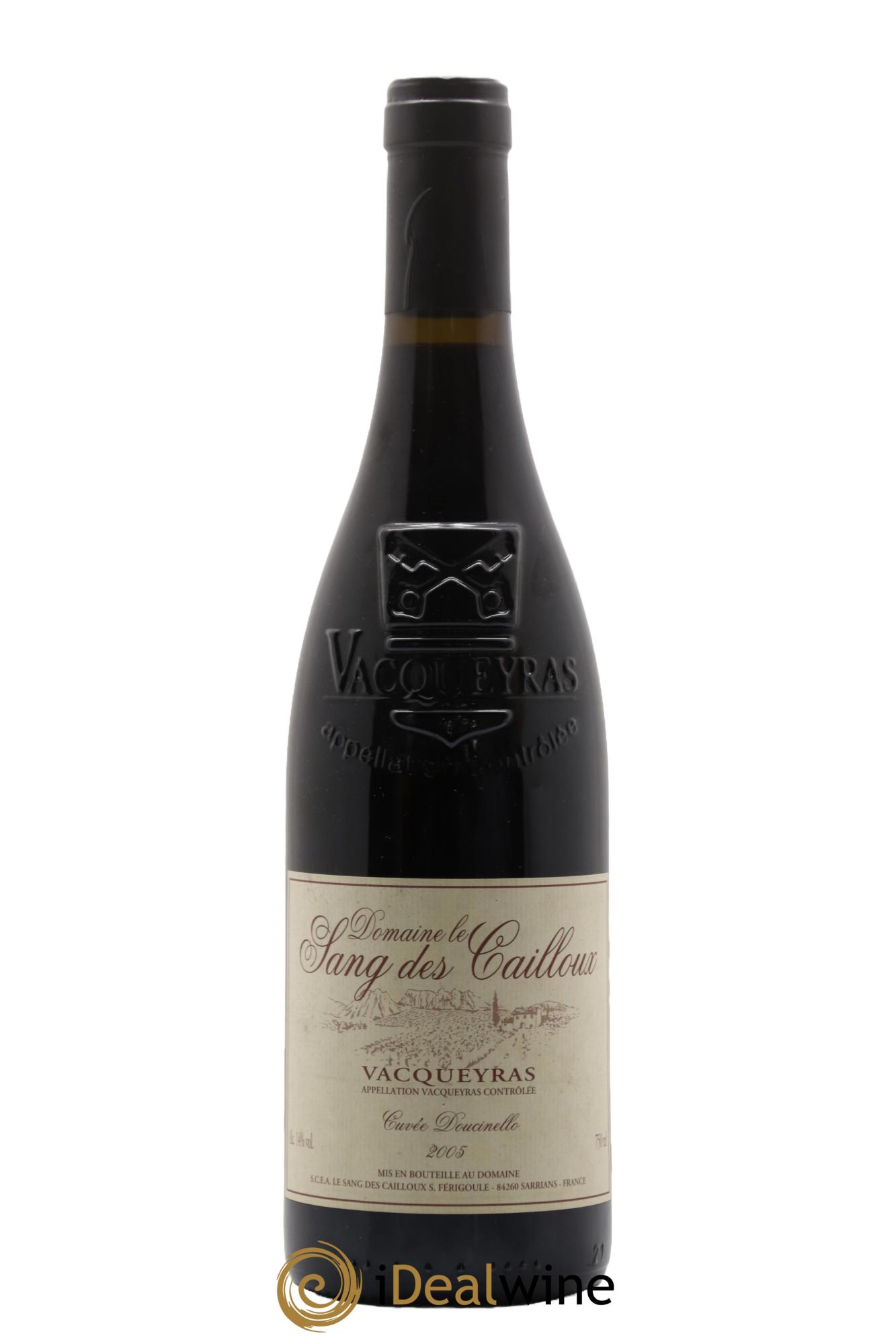 Vacqueyras Doucinello Le Sang des Cailloux 2005 - Lot de 1 bouteille - 0