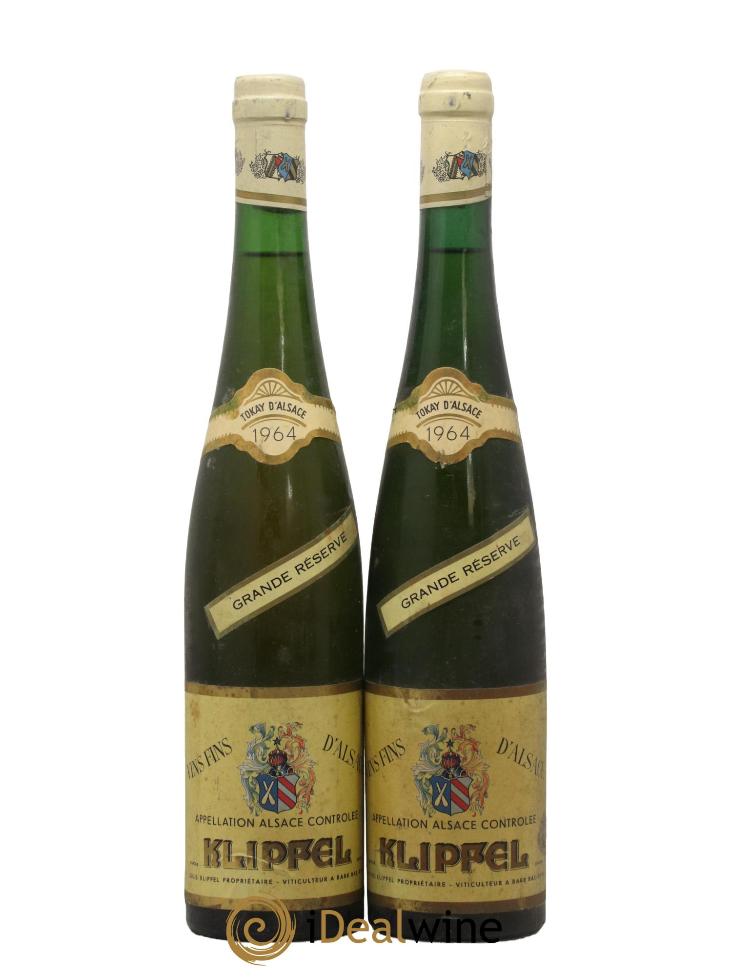 Pinot Gris (Tokay) Grand Cru Grande Réserve Domaine Louis Klipfel 1964 - Lotto di 2 bottiglie - 0