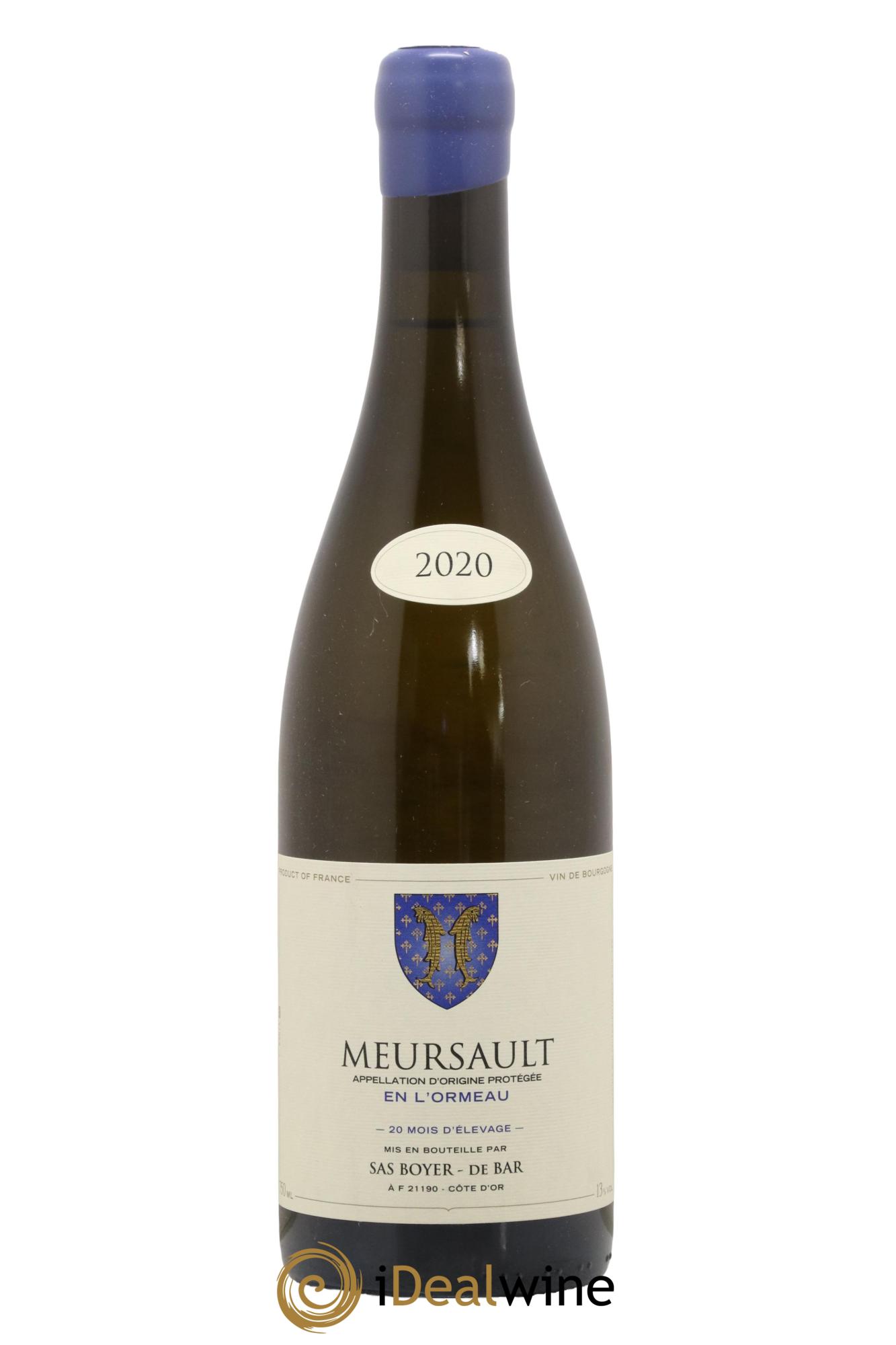 Meursault En L'Ormeau Boyer-de-Bar 2020 - Posten von 1 Flasche - 0