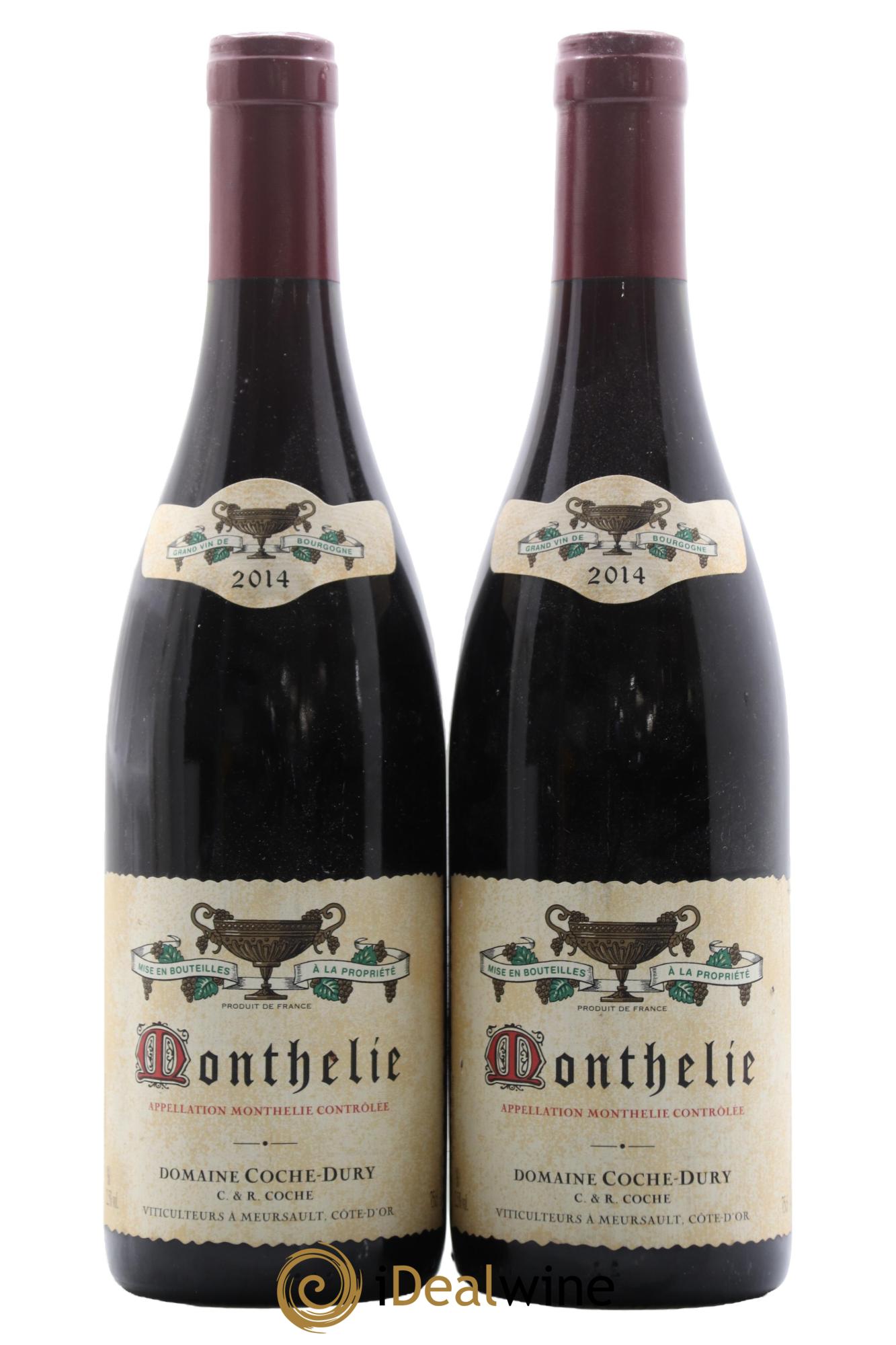 Monthélie Coche Dury (Domaine) 2014 - Lot de 2 bouteilles - 0