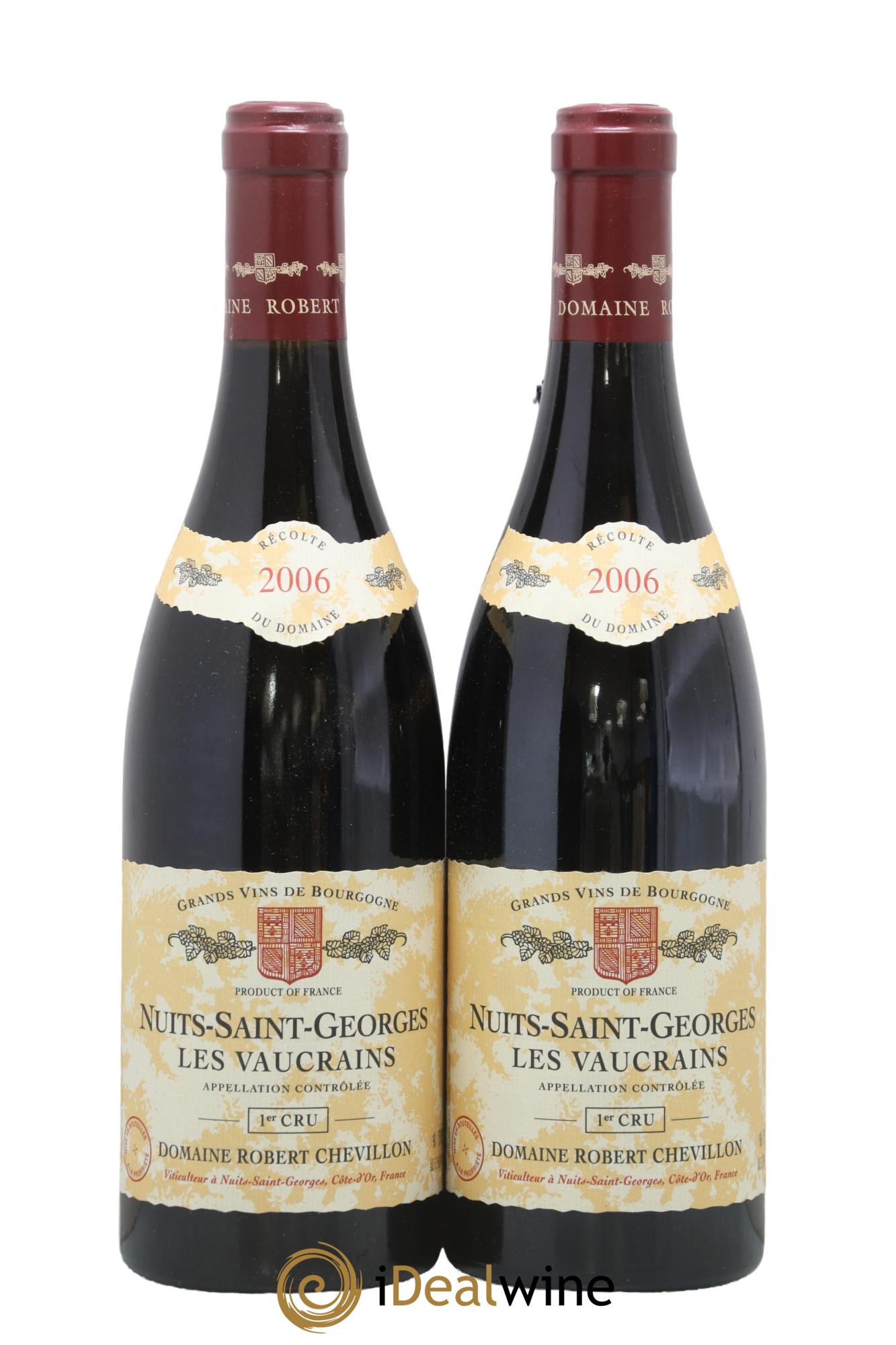 Nuits-Saint-Georges 1er Cru Les Vaucrains Robert Chevillon 2006 - Lot de 2 bouteilles - 0