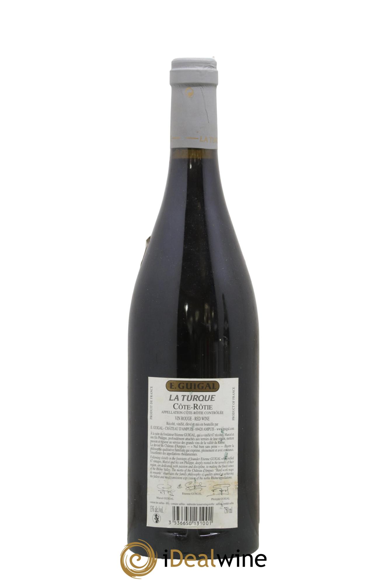 Côte-Rôtie La Turque Guigal 2005 - Posten von 1 Flasche - 1