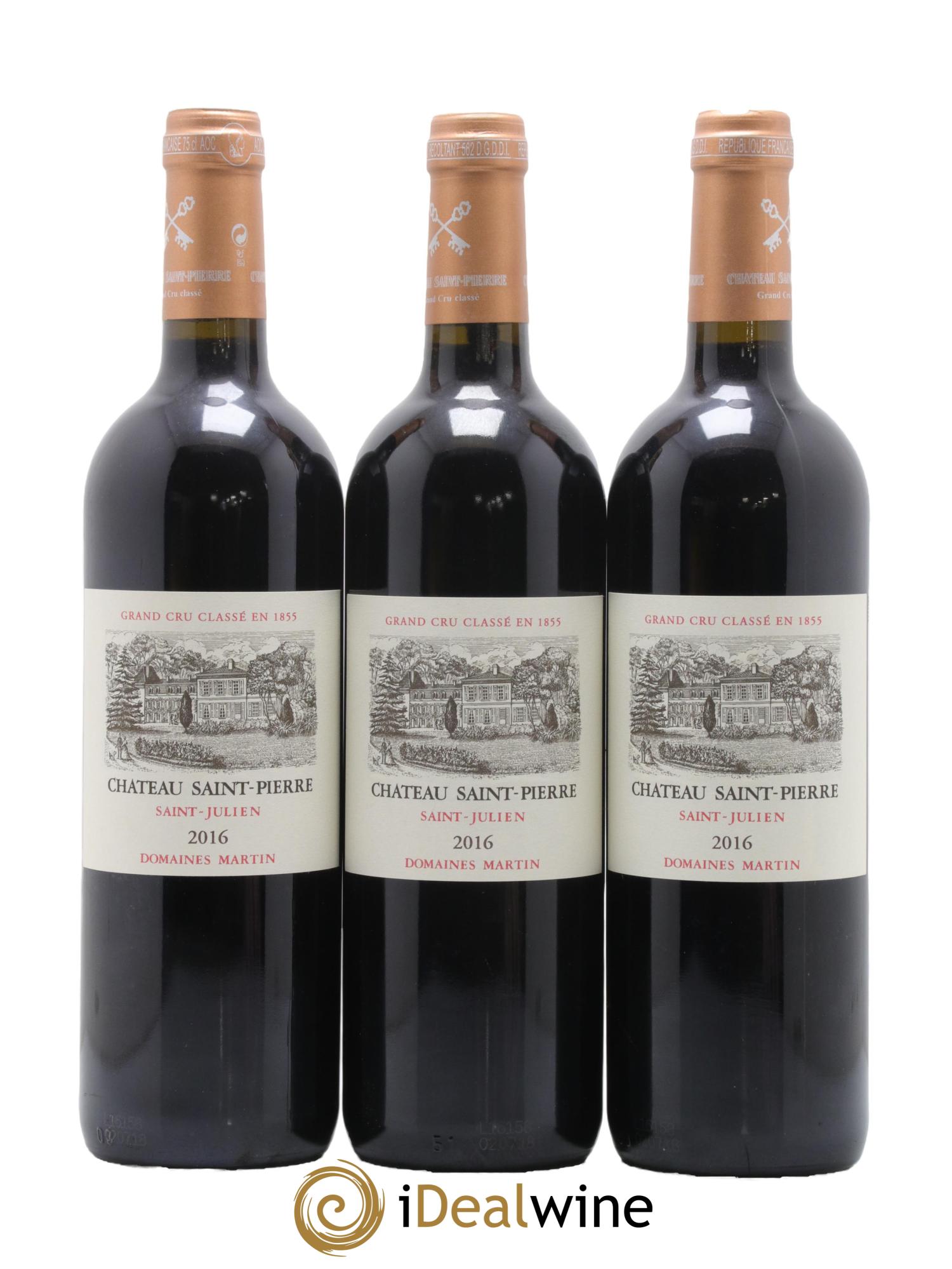 Château Saint-Pierre 4ème Grand Cru Classé 2016 - Lot de 12 bouteilles - 1