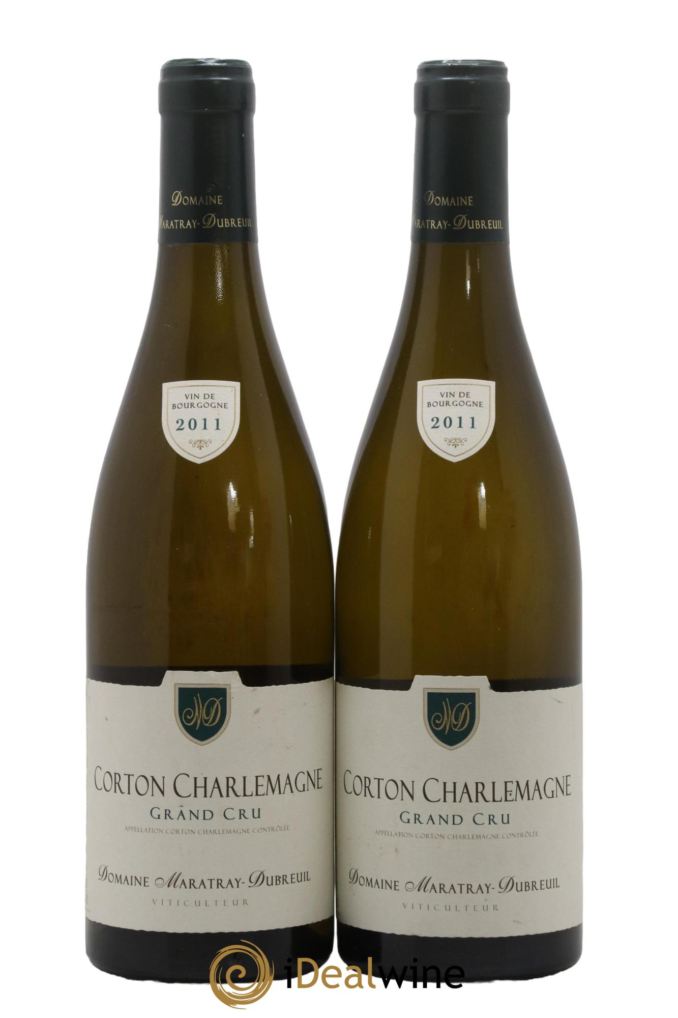 Corton-Charlemagne Grand Cru Domaine Maratray Dubreuil 2011 - Lot de 2 bouteilles - 0