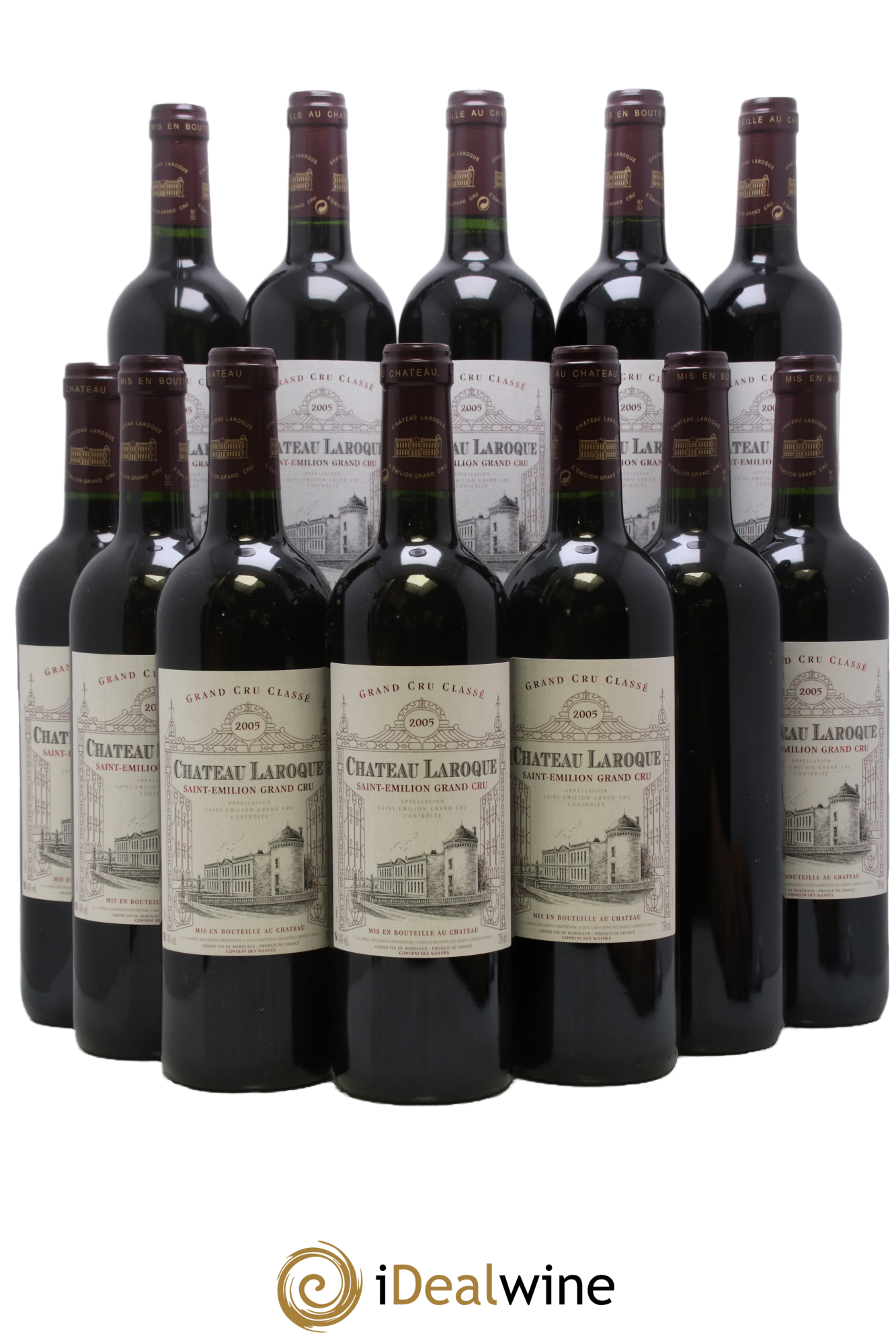 Château Laroque Grand Cru Classé 2005 - Lot de 12 bouteilles - 0