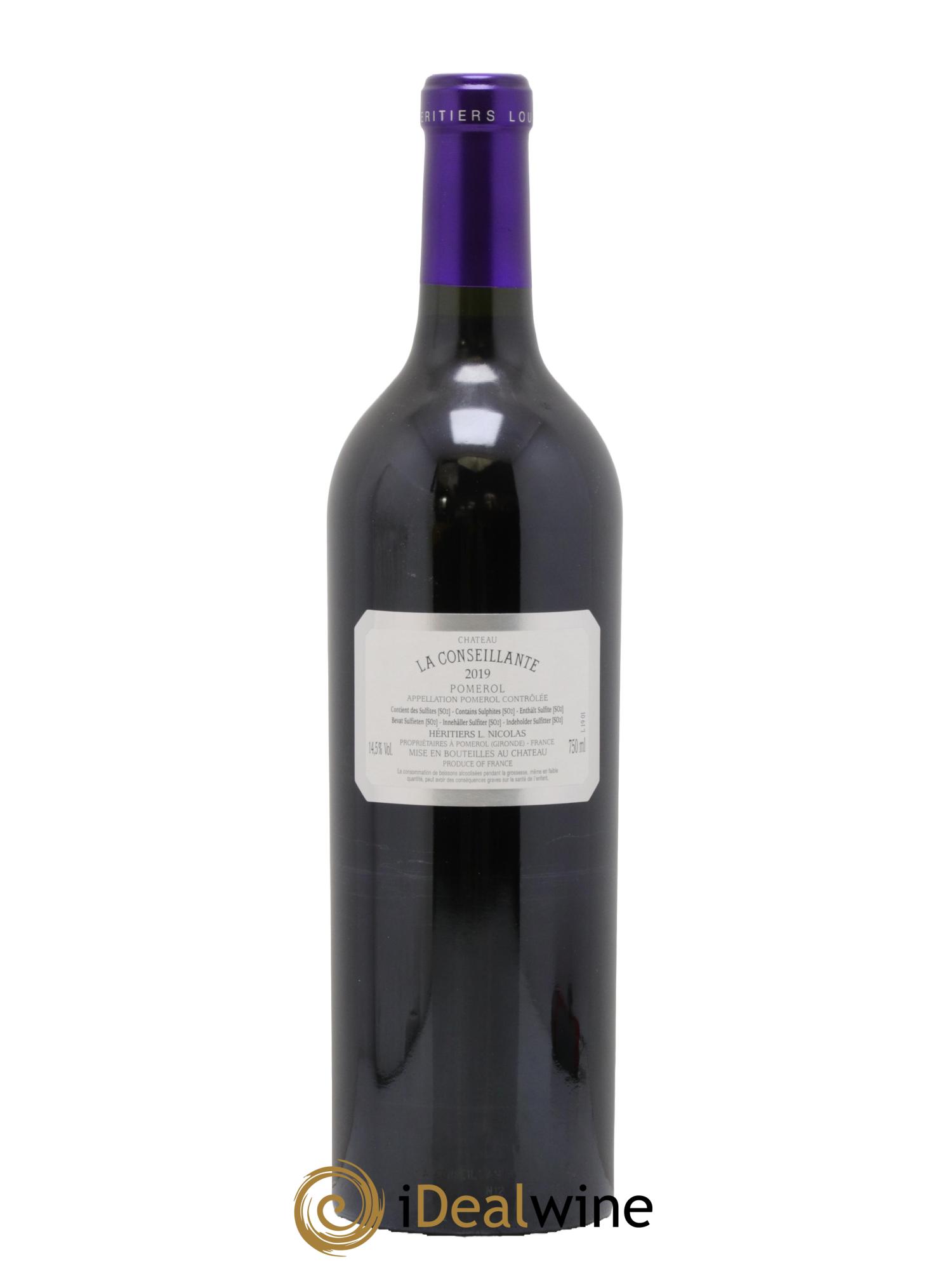 Château la Conseillante 2019 - Lot de 1 bouteille - 1