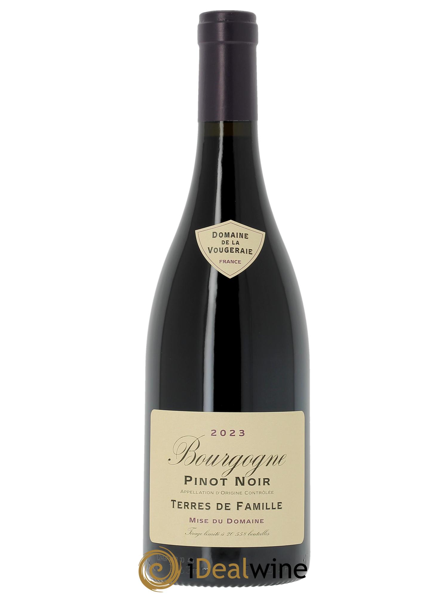 Bourgogne Pinot Noir Terres de Famille La Vougeraie  2023 - Lot de 1 bouteille - 0