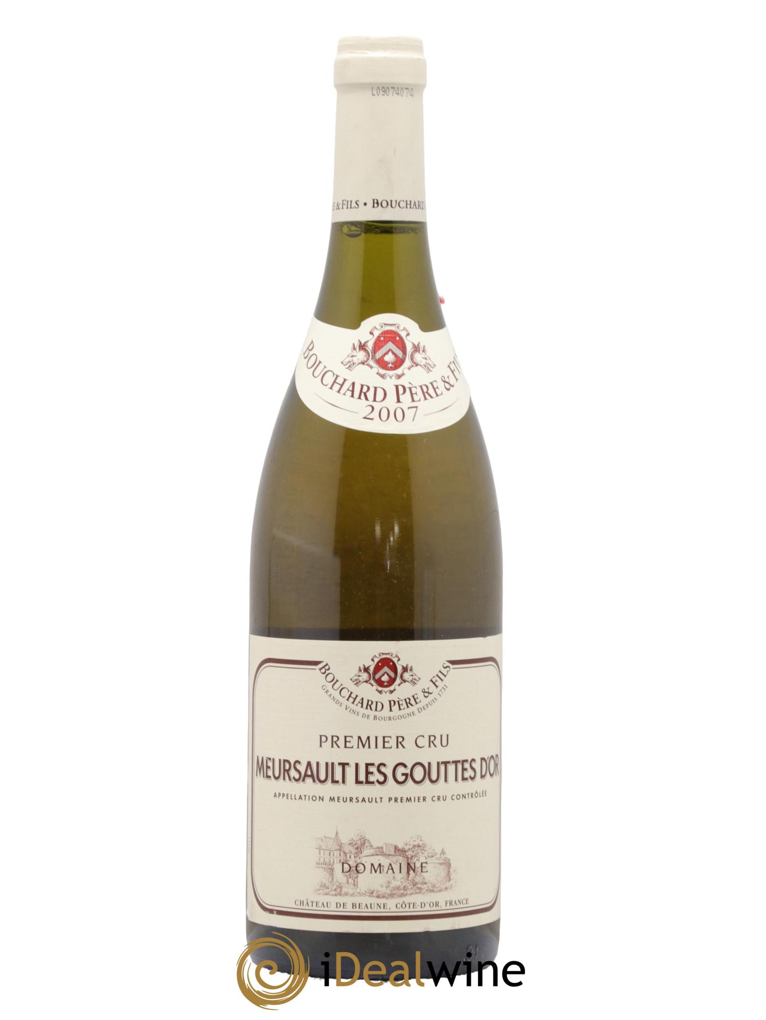 Meursault 1er Cru Les Gouttes d'Or Bouchard Père & Fils 2007 - Posten von 1 Flasche - 0
