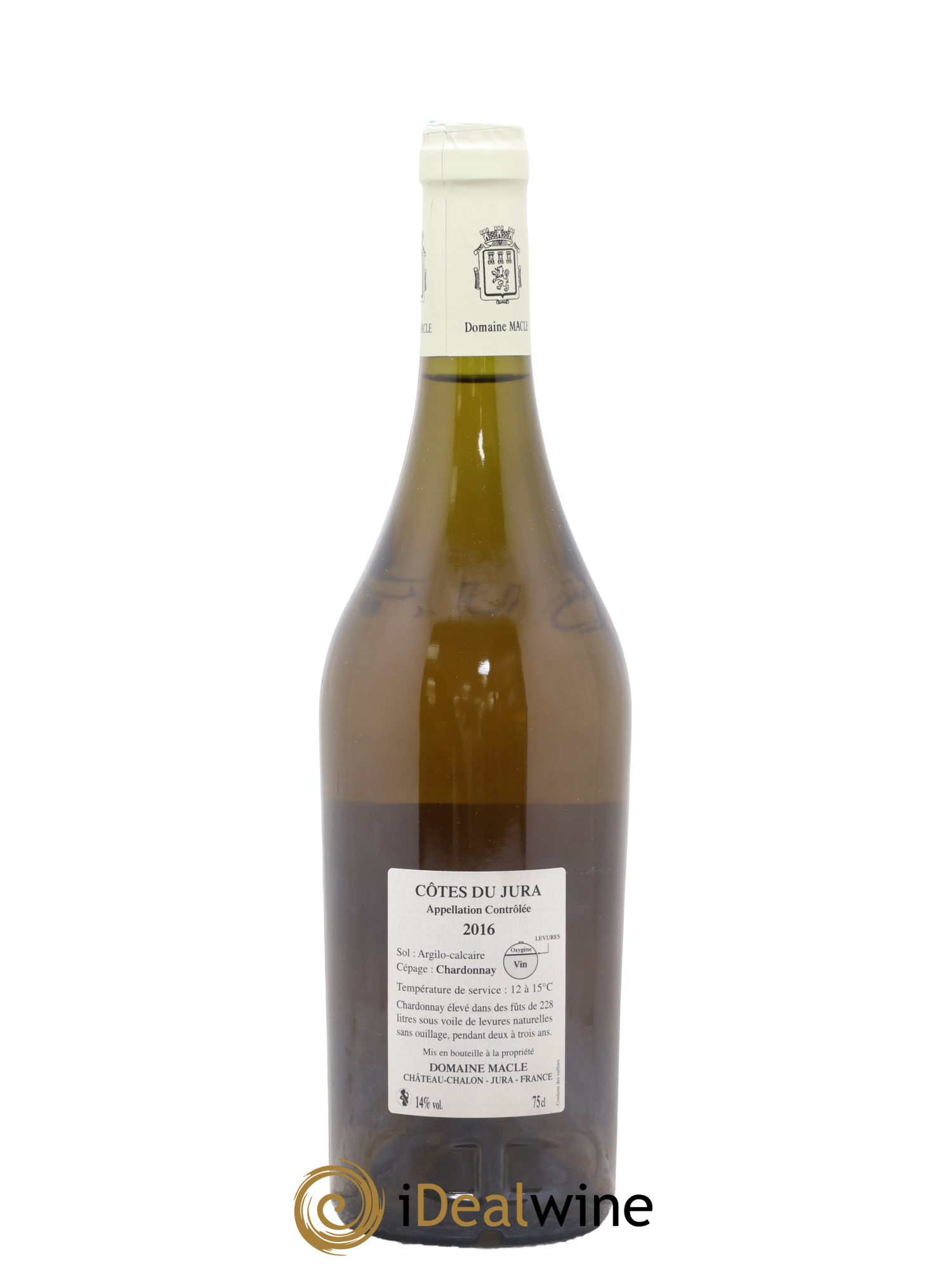 Côtes du Jura Chardonnay sous voile Jean Macle 2016 - Lot de 1 bouteille - 1