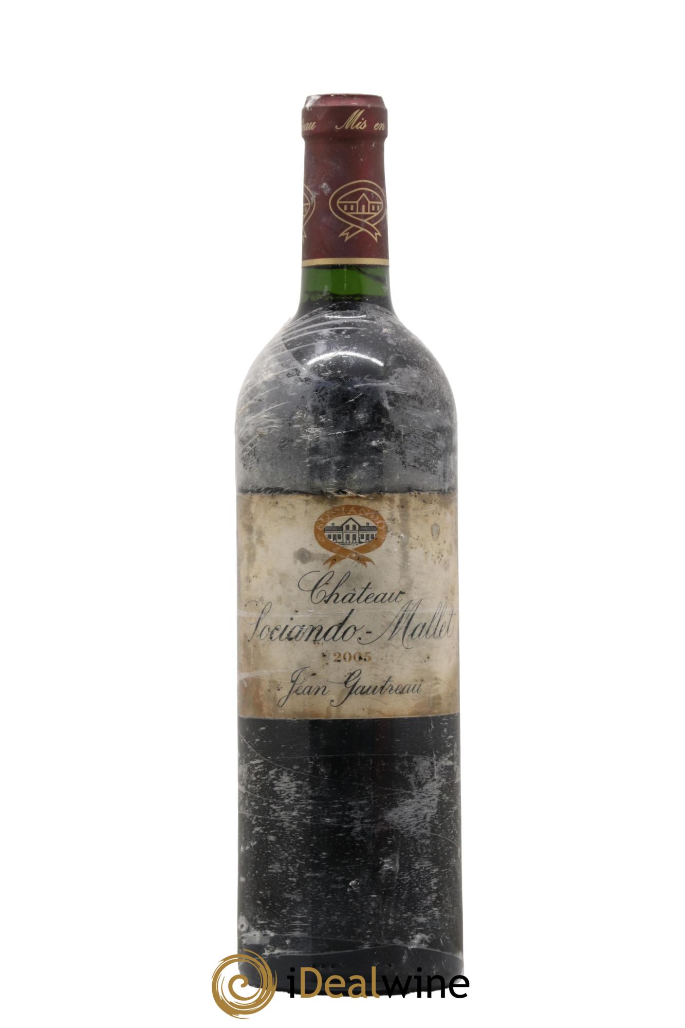 Château Sociando Mallet 2005 - Lot de 1 bouteille - 0