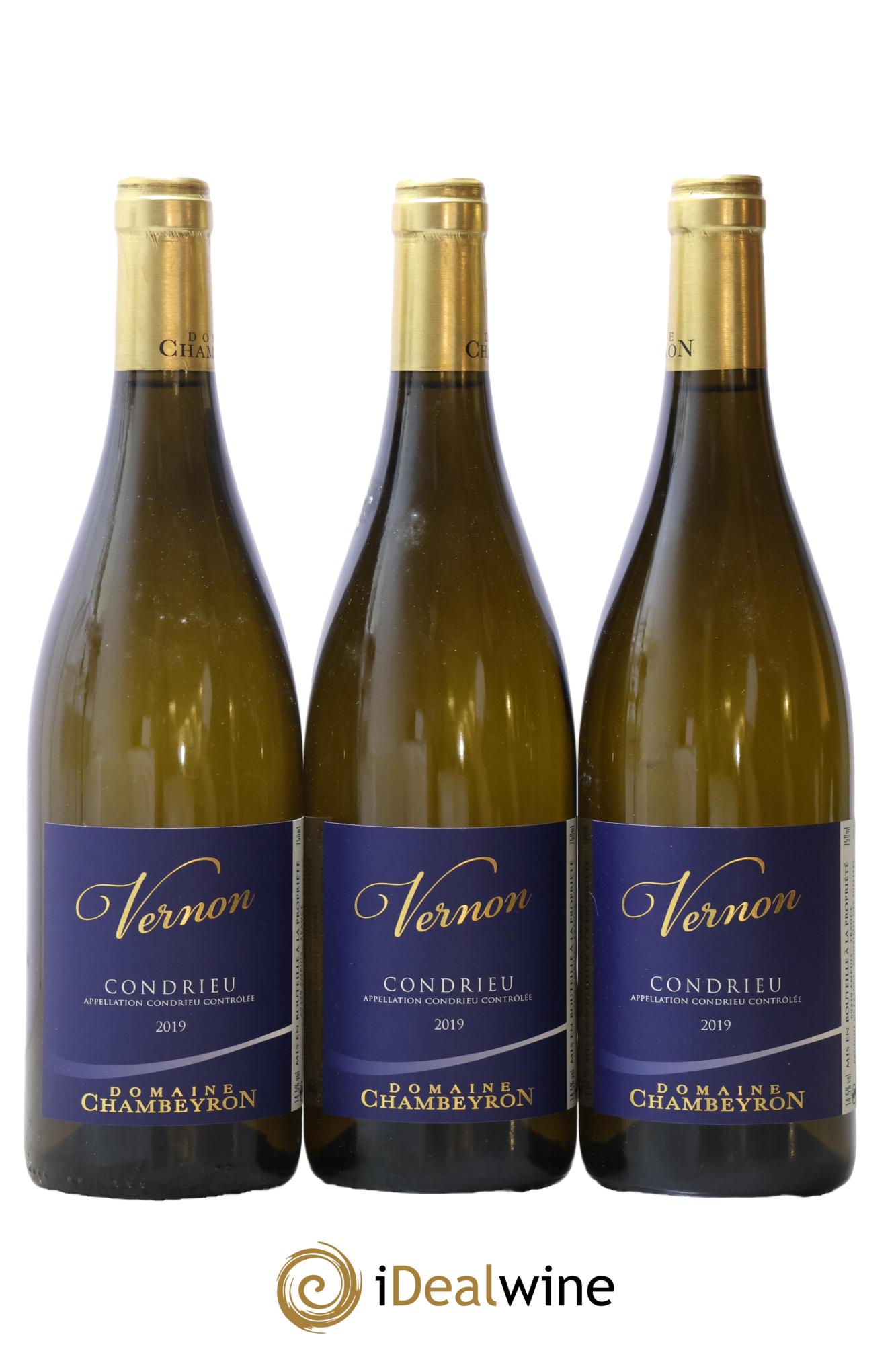Condrieu Coteaux De Vernon Domaine Chambeyron 2019 - Lot de 3 bouteilles - 0