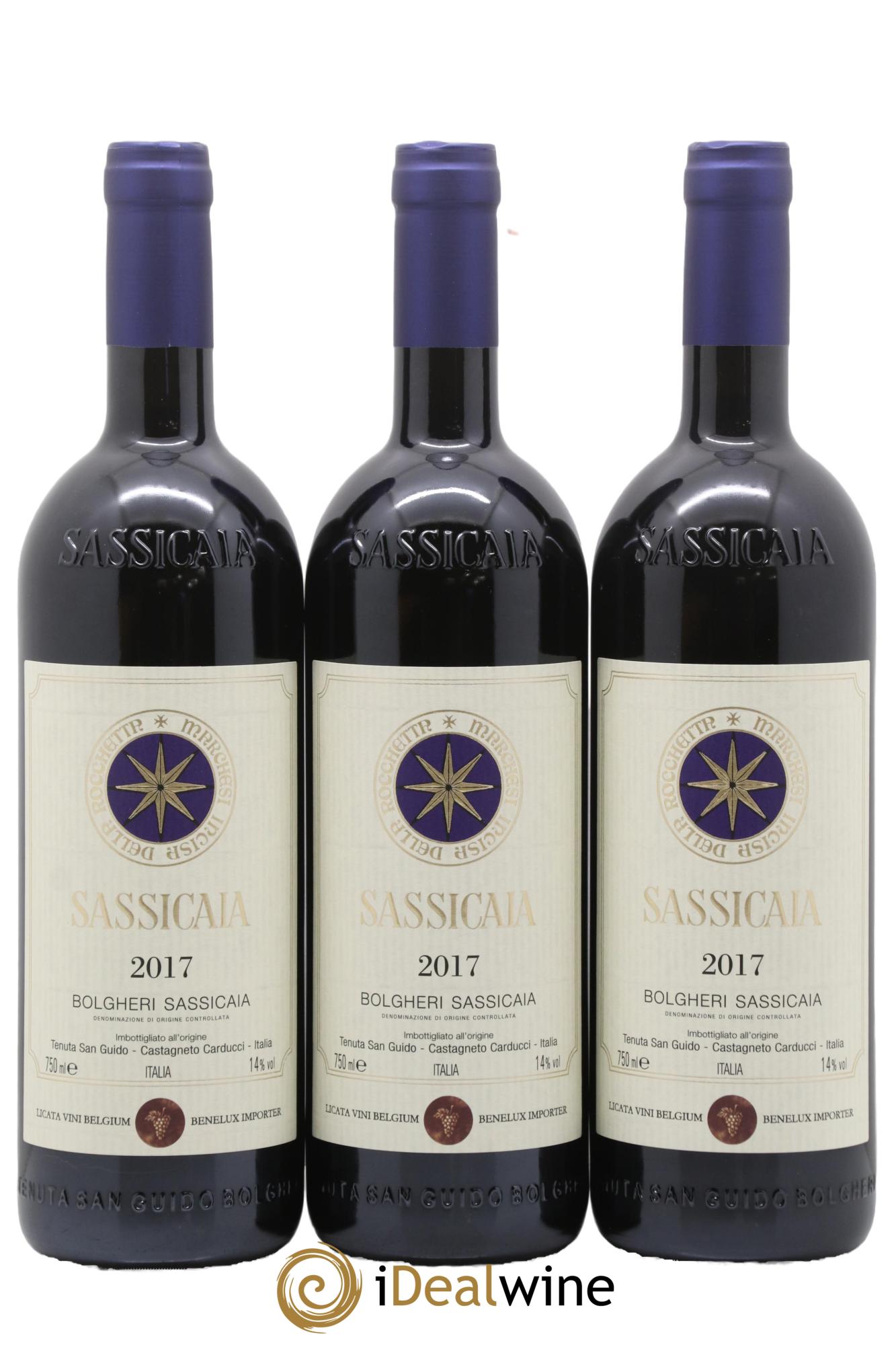 Bolgheri DOC Sassicaia Tenuta San Guido 2017 - Lotto di 6 bottiglie - 3
