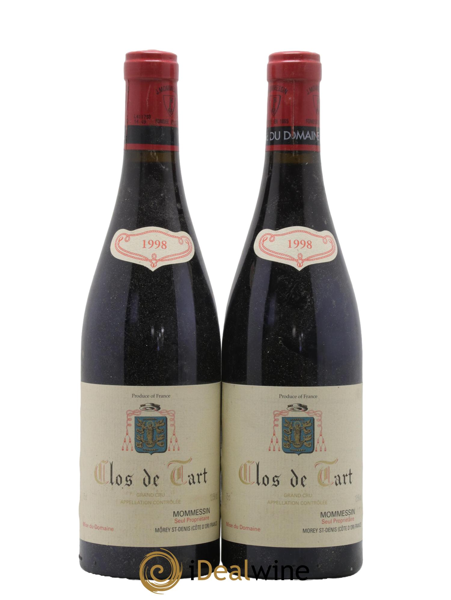 Clos de Tart Grand Cru Clos de Tart 1998 - Lot de 2 bouteilles - 0
