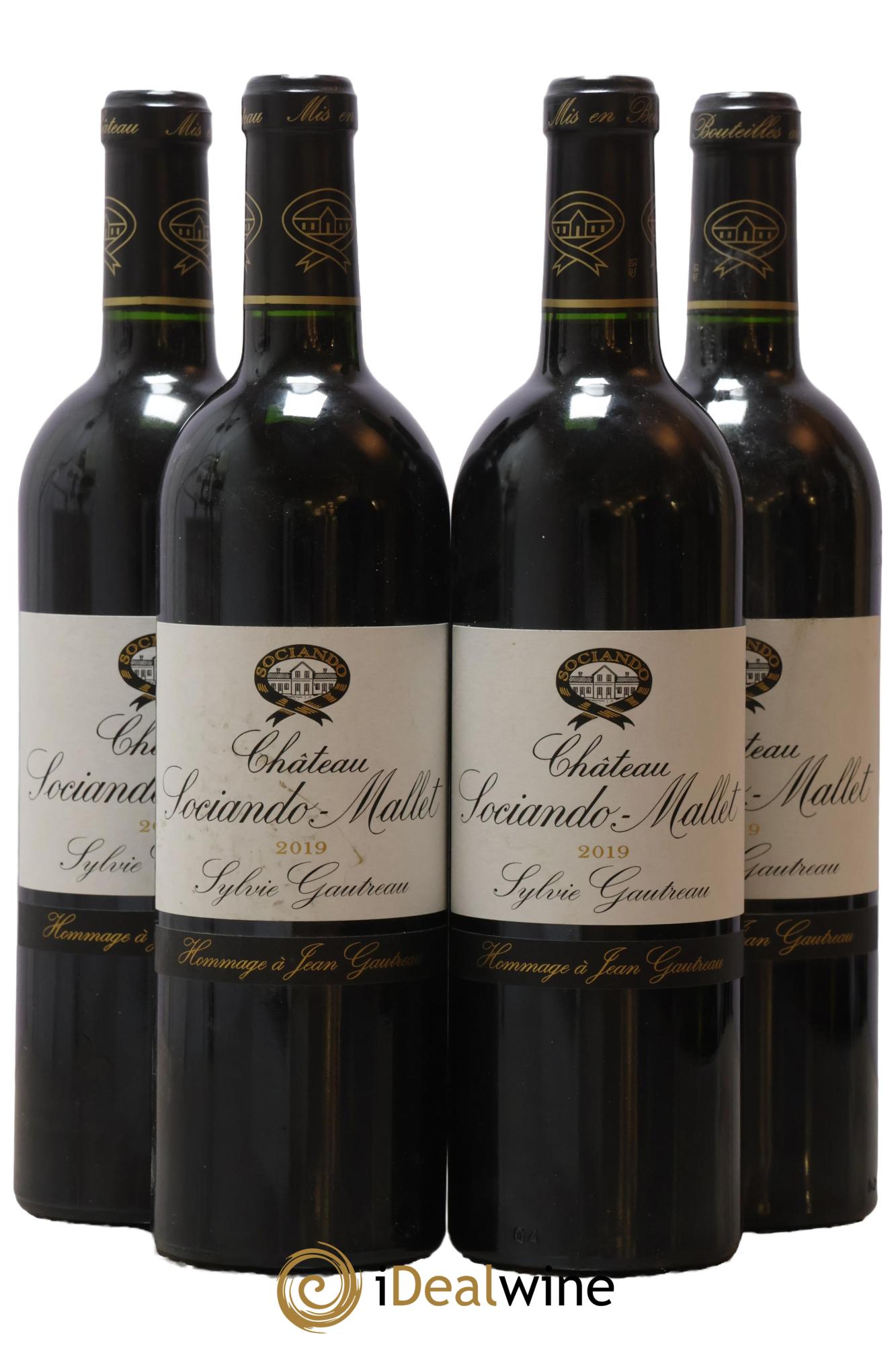 Château Sociando Mallet 2019 - Lot de 4 bouteilles - 0