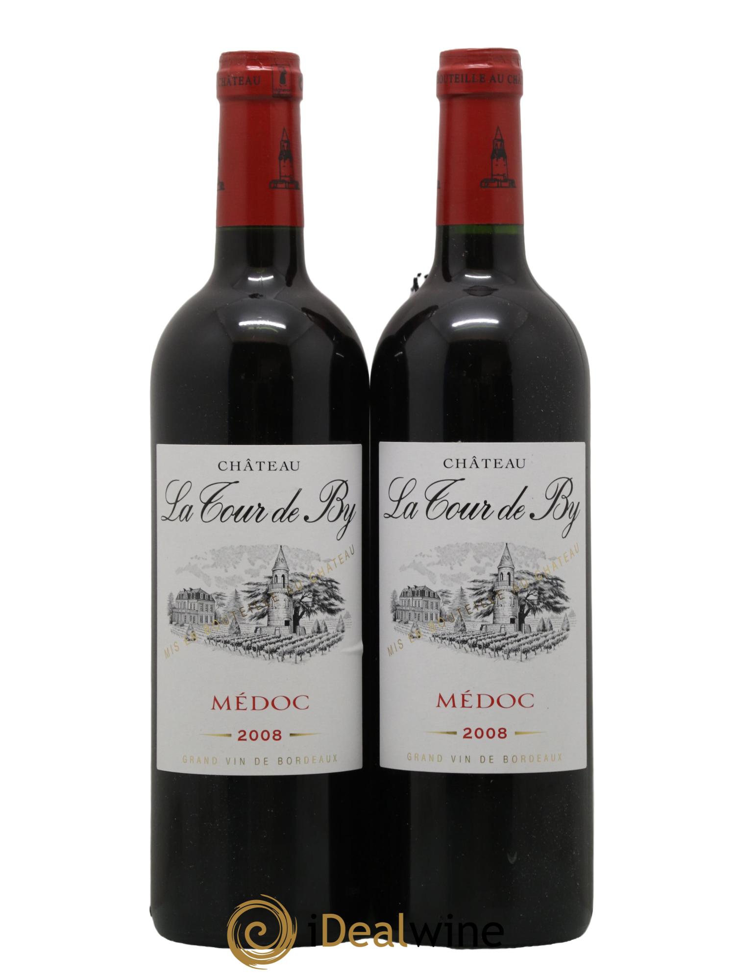 Château La Tour de By Cru Bourgeois 2008 - Lot de 2 bouteilles - 0