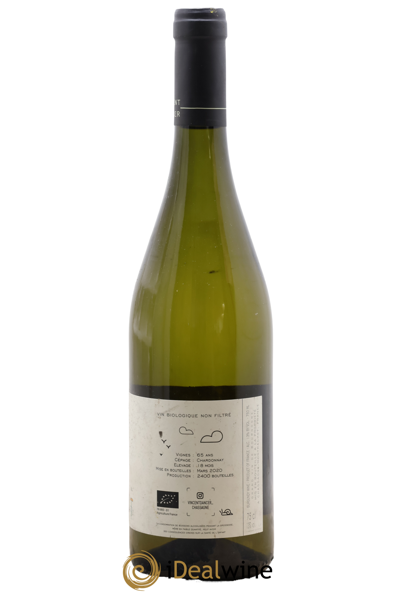 Chassagne-Montrachet 1er Cru (Morgeot) Tête du Clos Vincent Dancer 2018 - Lot of 1 bottle - 1