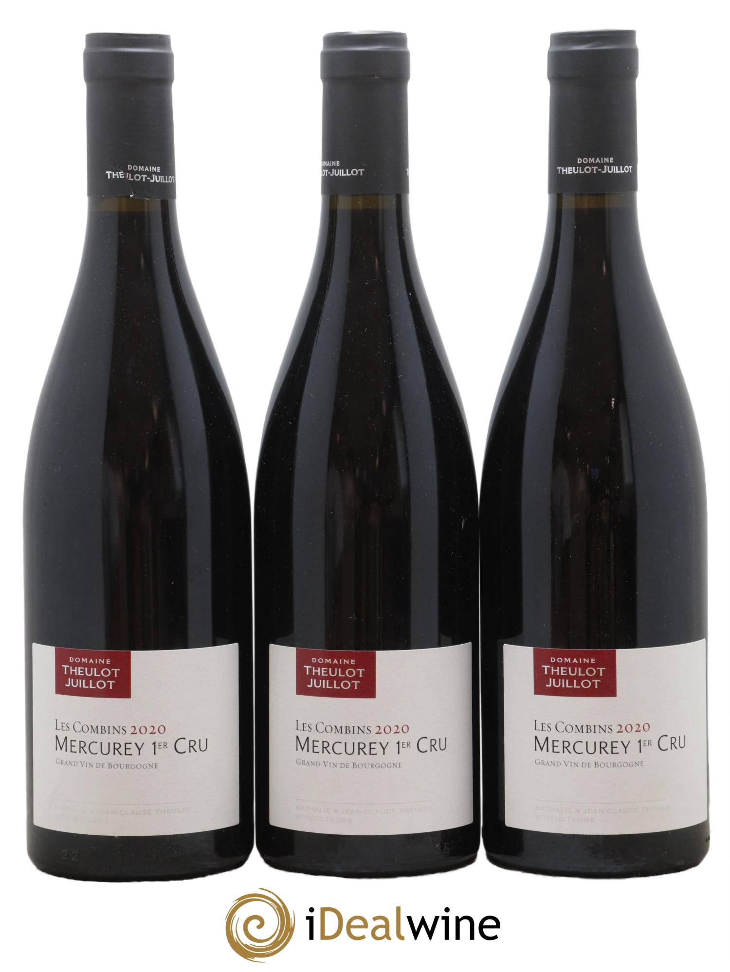 Mercurey 1er Cru Les Combins Theulot Juillot 2020 - Lot de 3 bouteilles - 0