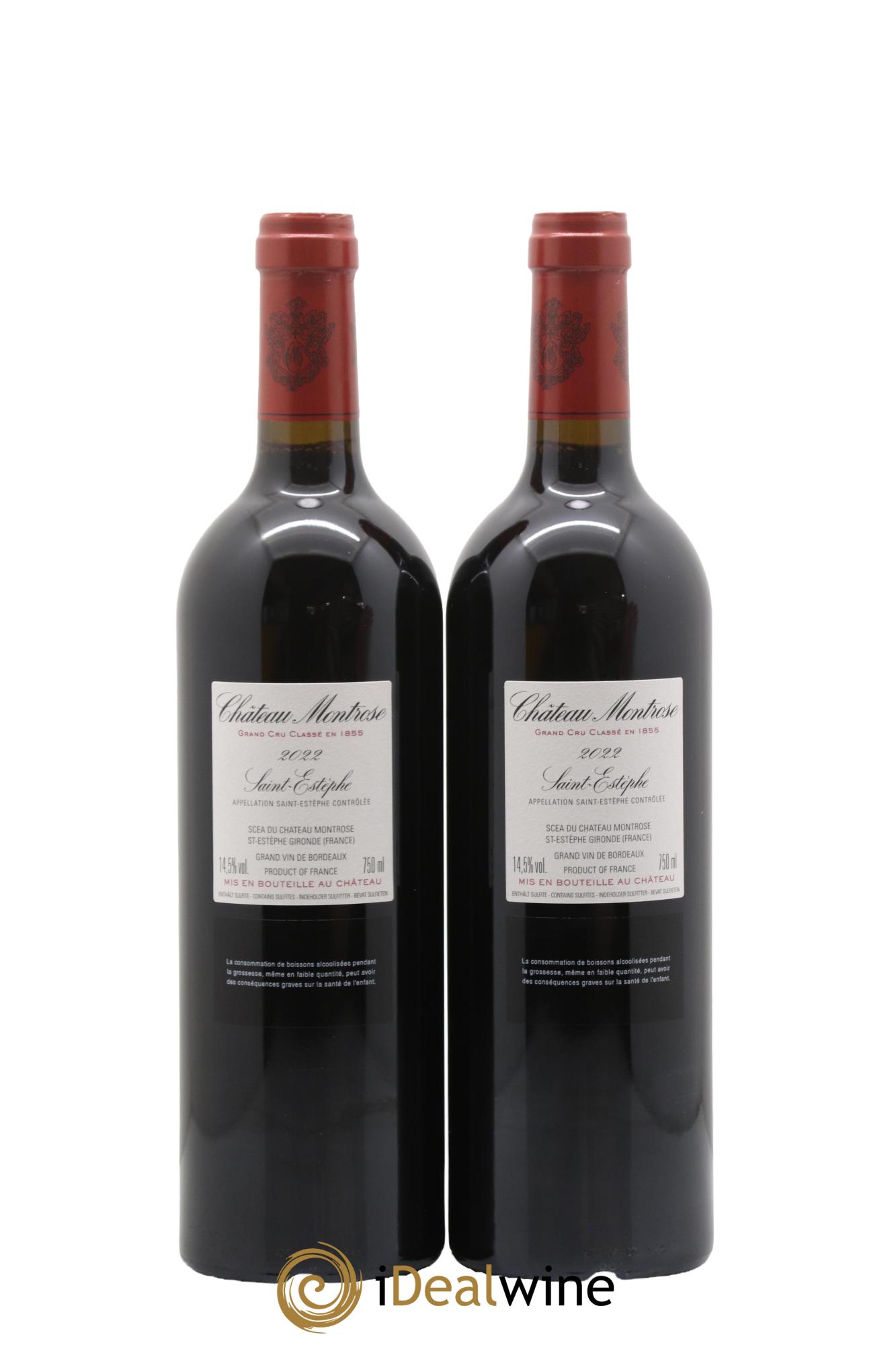 Château Montrose 2ème Grand Cru Classé 2022 - Lotto di 2 bottiglie - 1