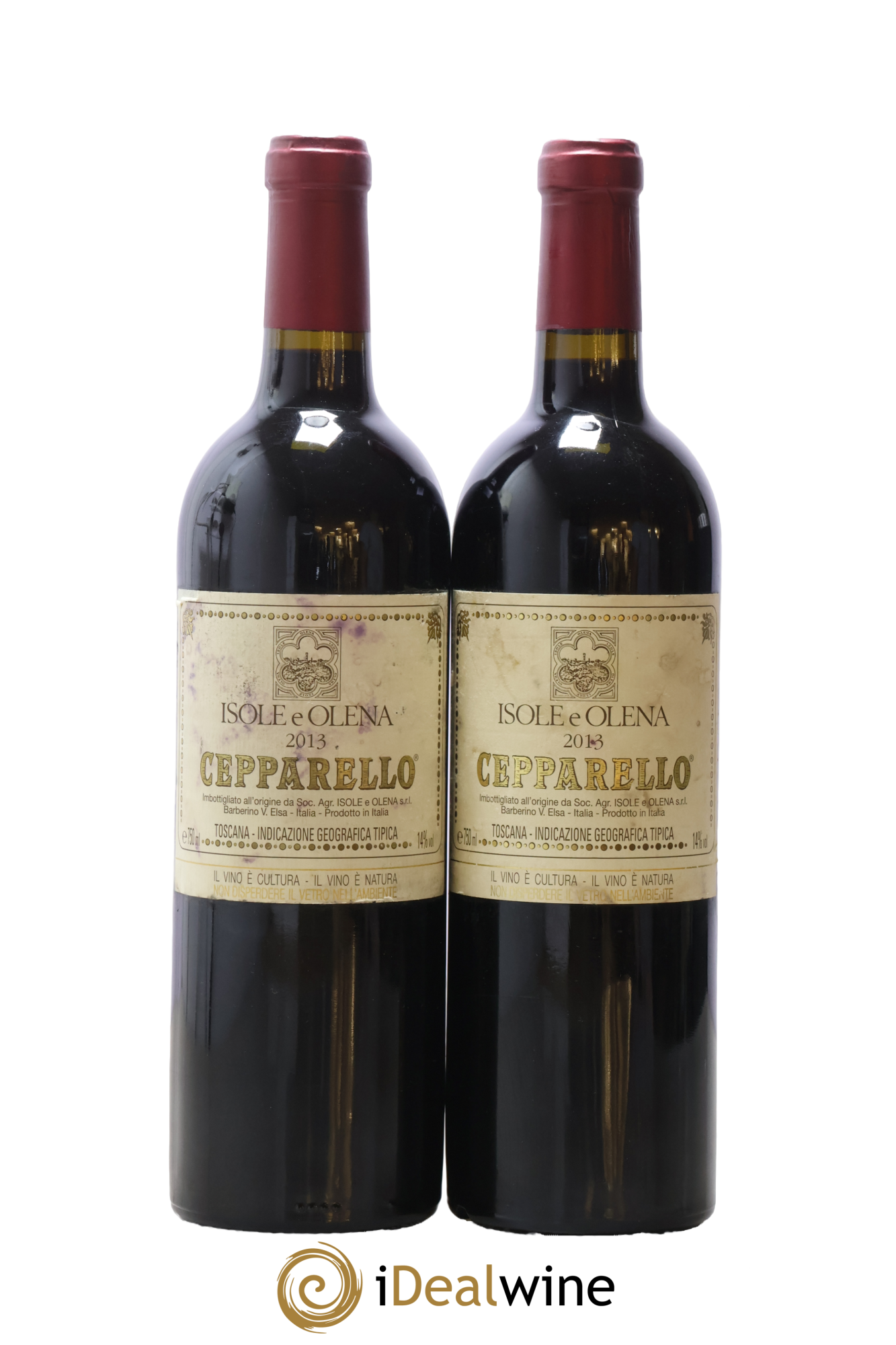 Toscana IGT Cepparello Isole e olena 2013 - Lot de 2 bouteilles - 0