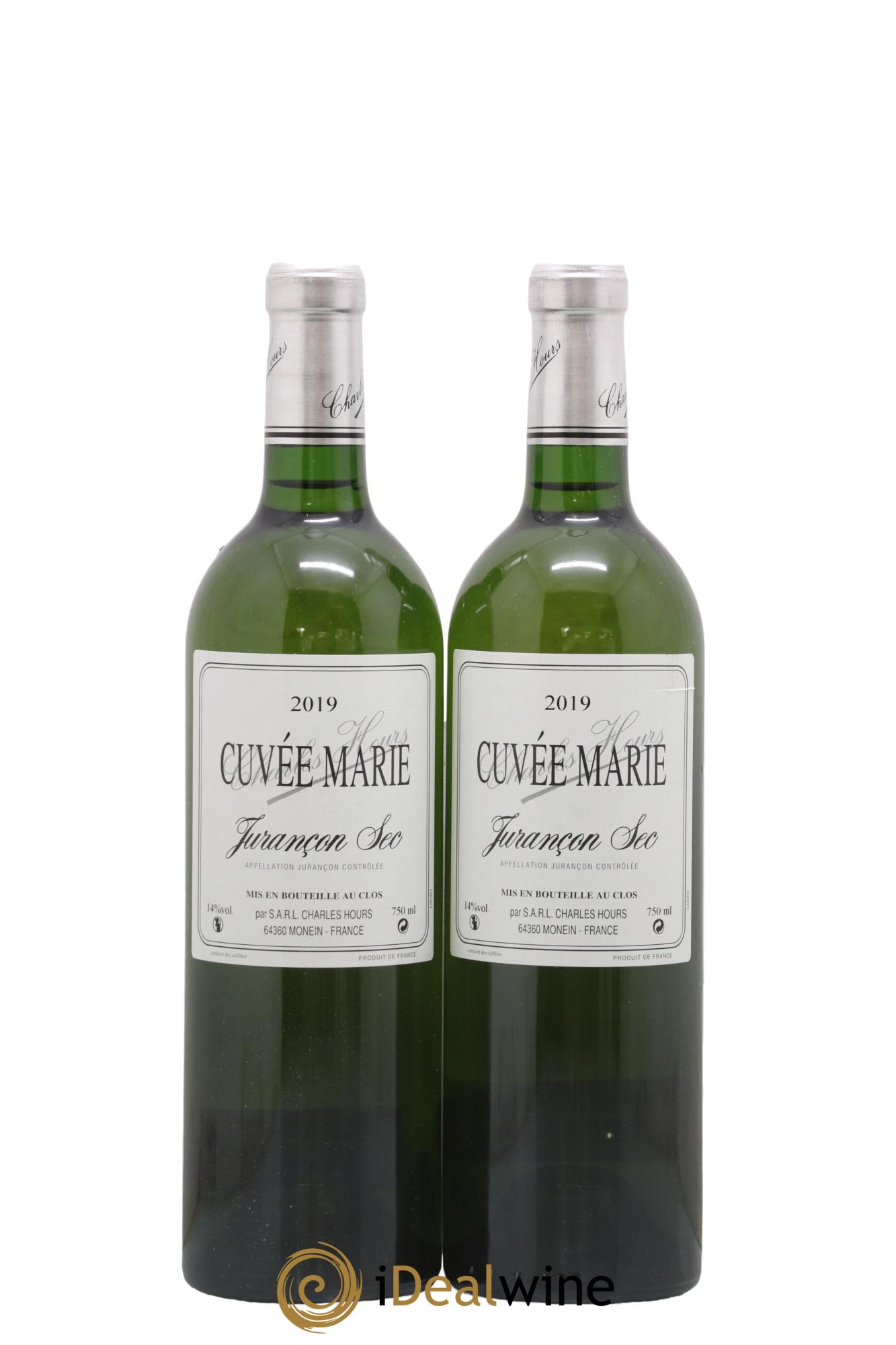 Jurançon Sec Uroulat  Cuvée Marie Charles Hours 2019 - Lot of 2 bottles - 0