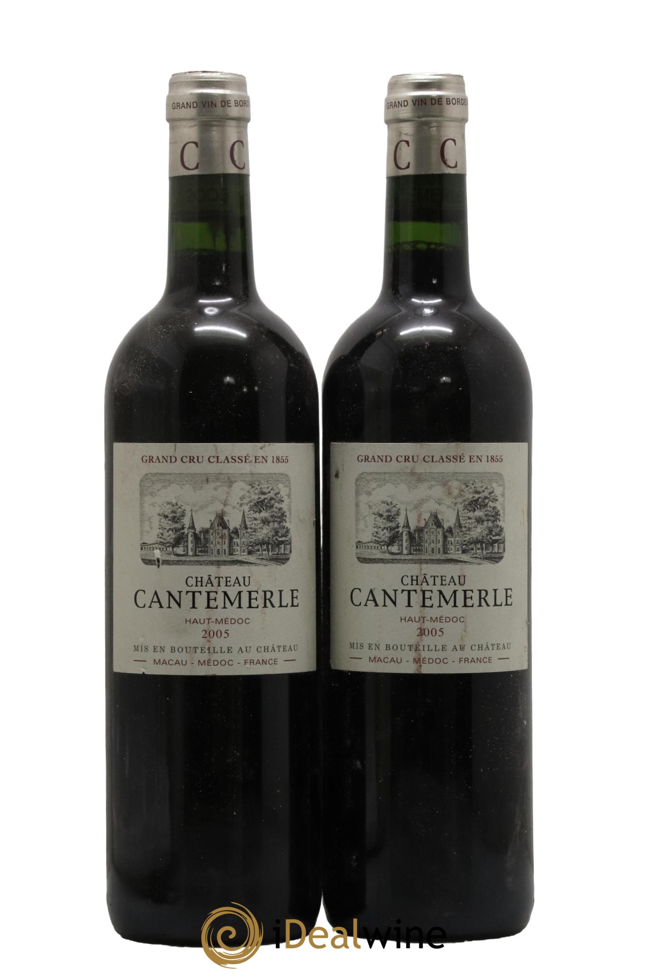 Château Cantemerle 5ème Grand Cru Classé 2005 - Lot de 2 bouteilles - 0