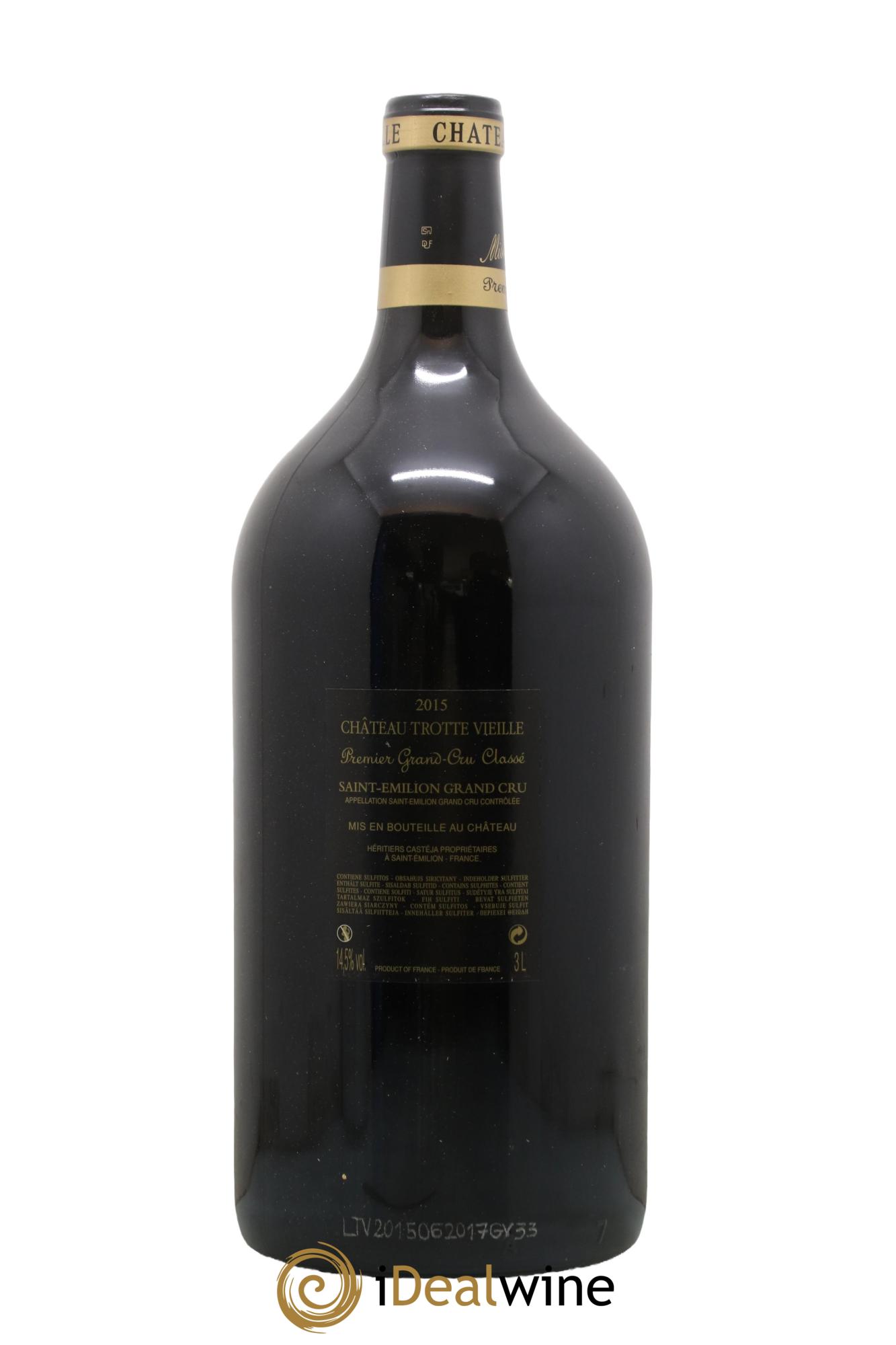 Château Trotte Vieille 1er Grand Cru Classé B 2015 - Lot de 1 double magnum - 1