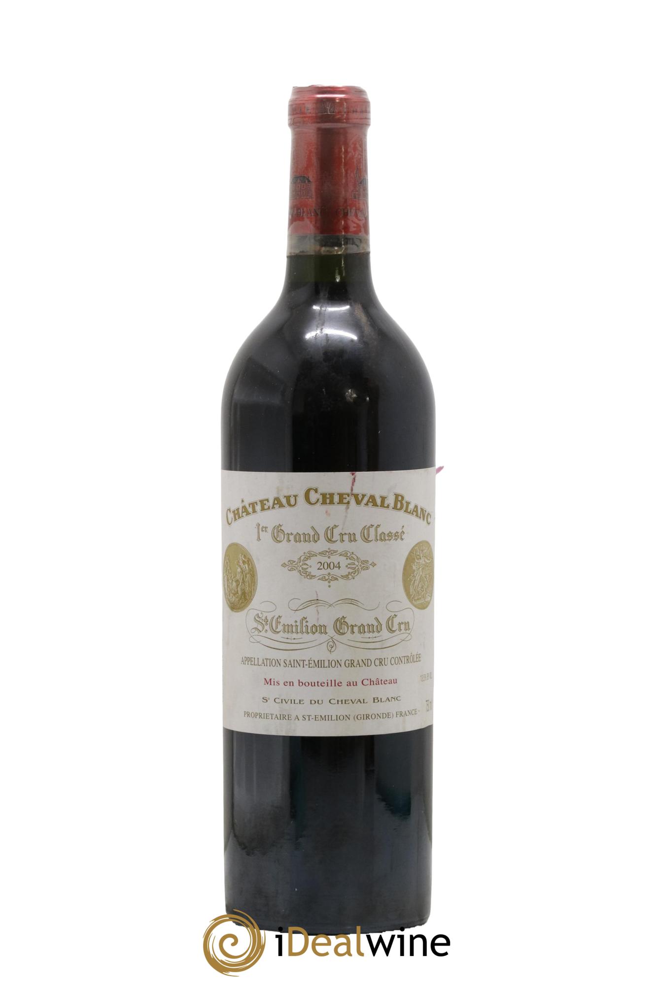 Château Cheval Blanc 1er Grand Cru Classé A 2004 - Lotto di 1 bottiglia - 0