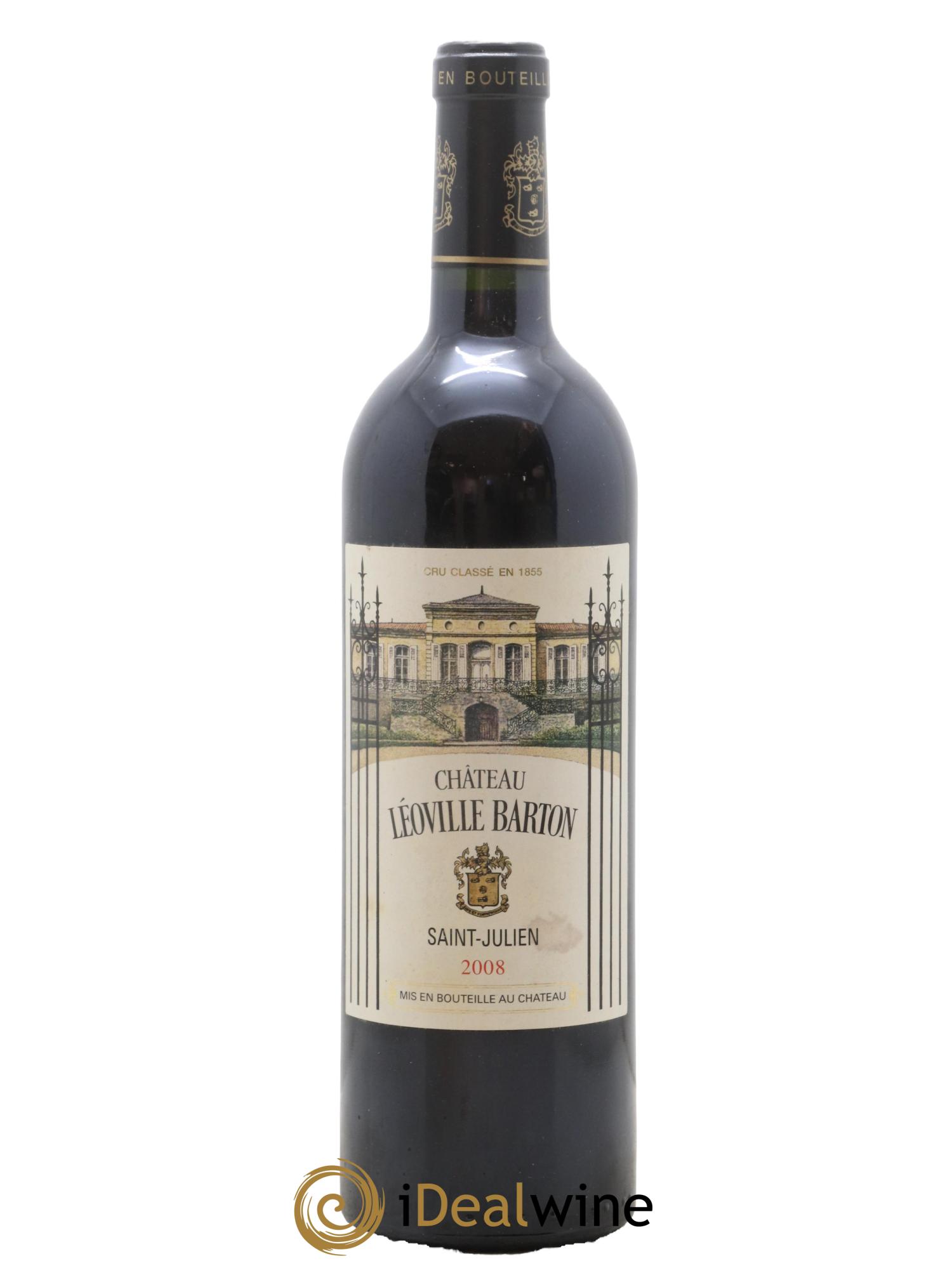 Château Léoville Barton 2ème Grand Cru Classé 2008 - Lot de 1 bouteille - 0