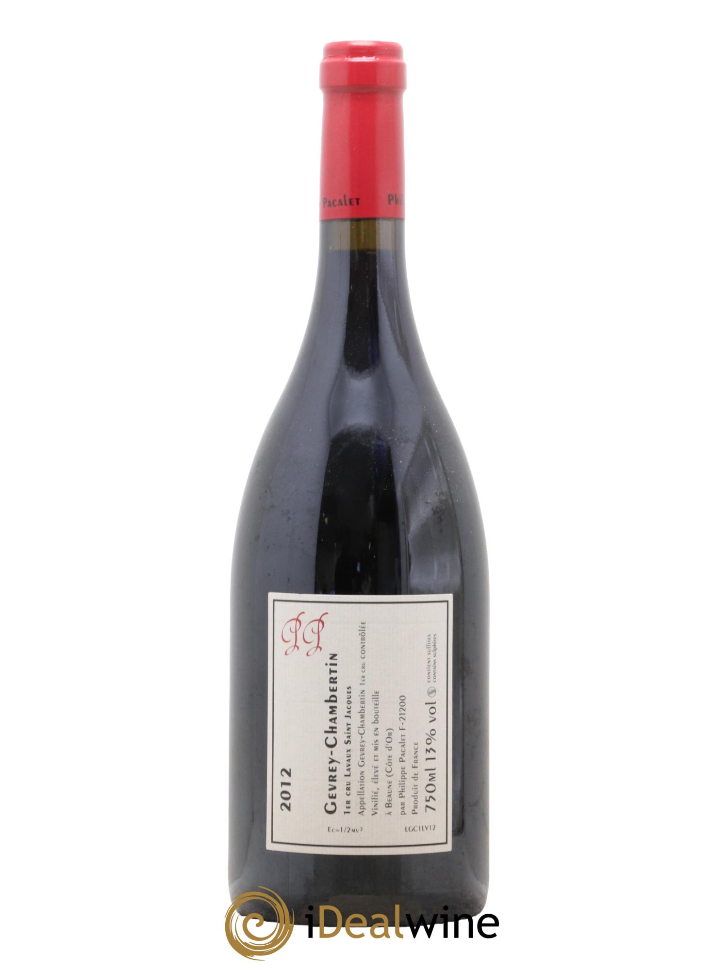 Gevrey-Chambertin 1er Cru Lavaux Saint-Jacques Philippe Pacalet 2012 - Lotto di 1 bottiglia - 1