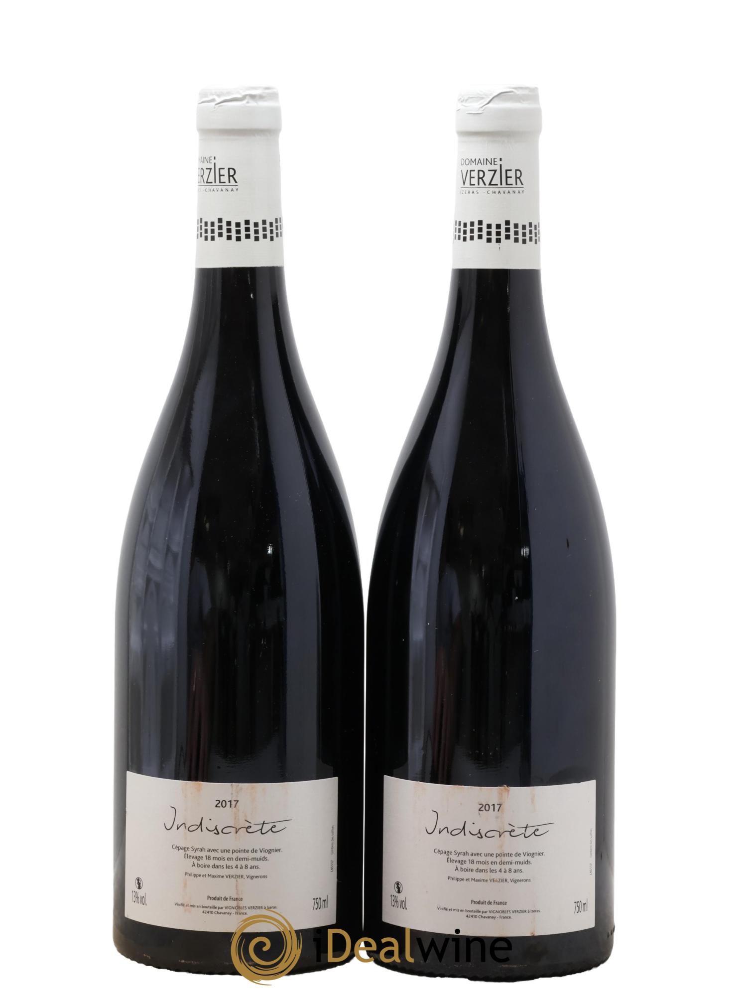 Côte-Rôtie Indiscrète Verzier 2017 - Lot of 2 bottles - 1