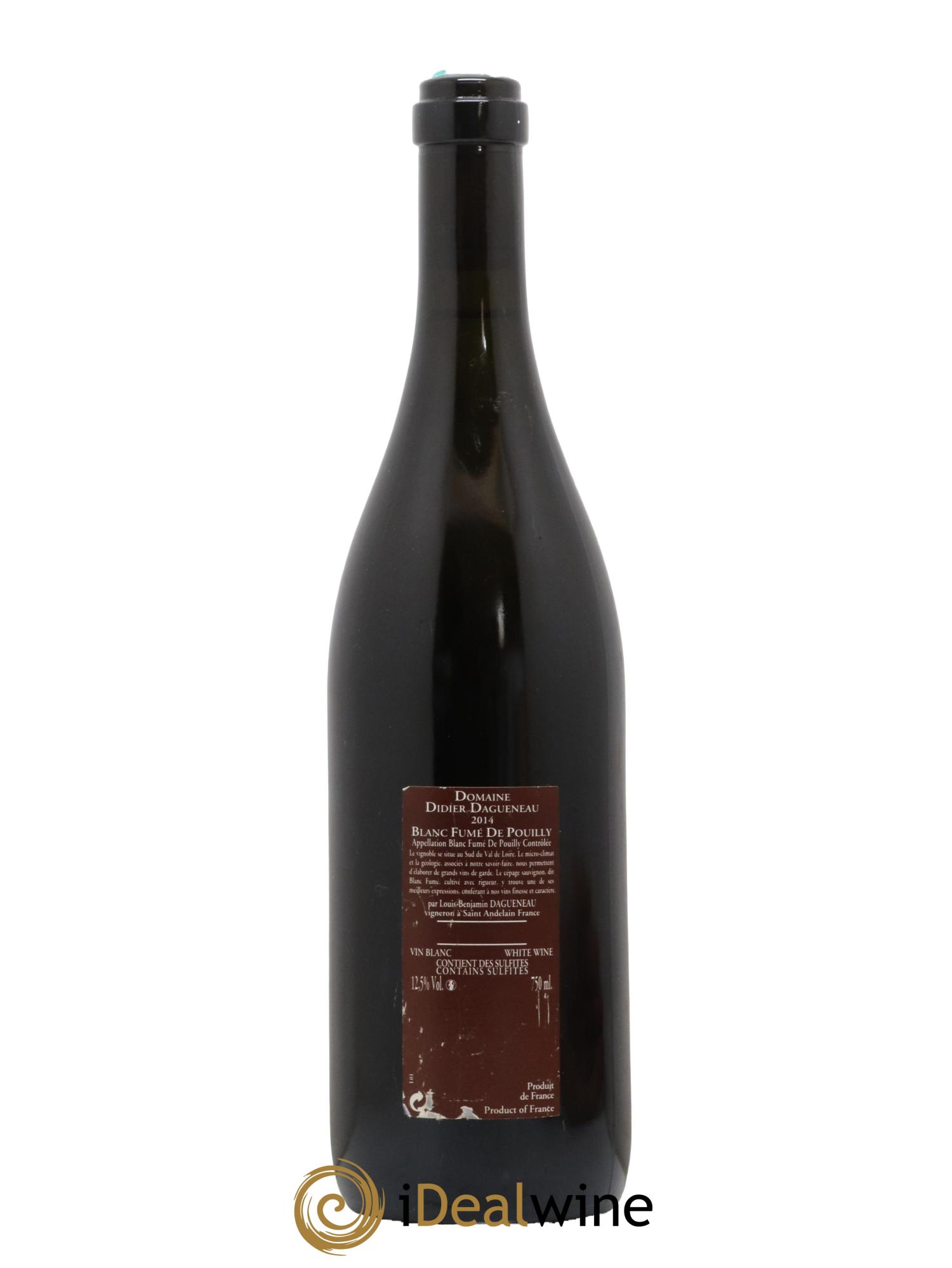 Vin de France (anciennement Pouilly-Fumé) Pur Sang Dagueneau (Domaine Didier - Louis-Benjamin) 2014 - Lot de 1 bouteille - 1