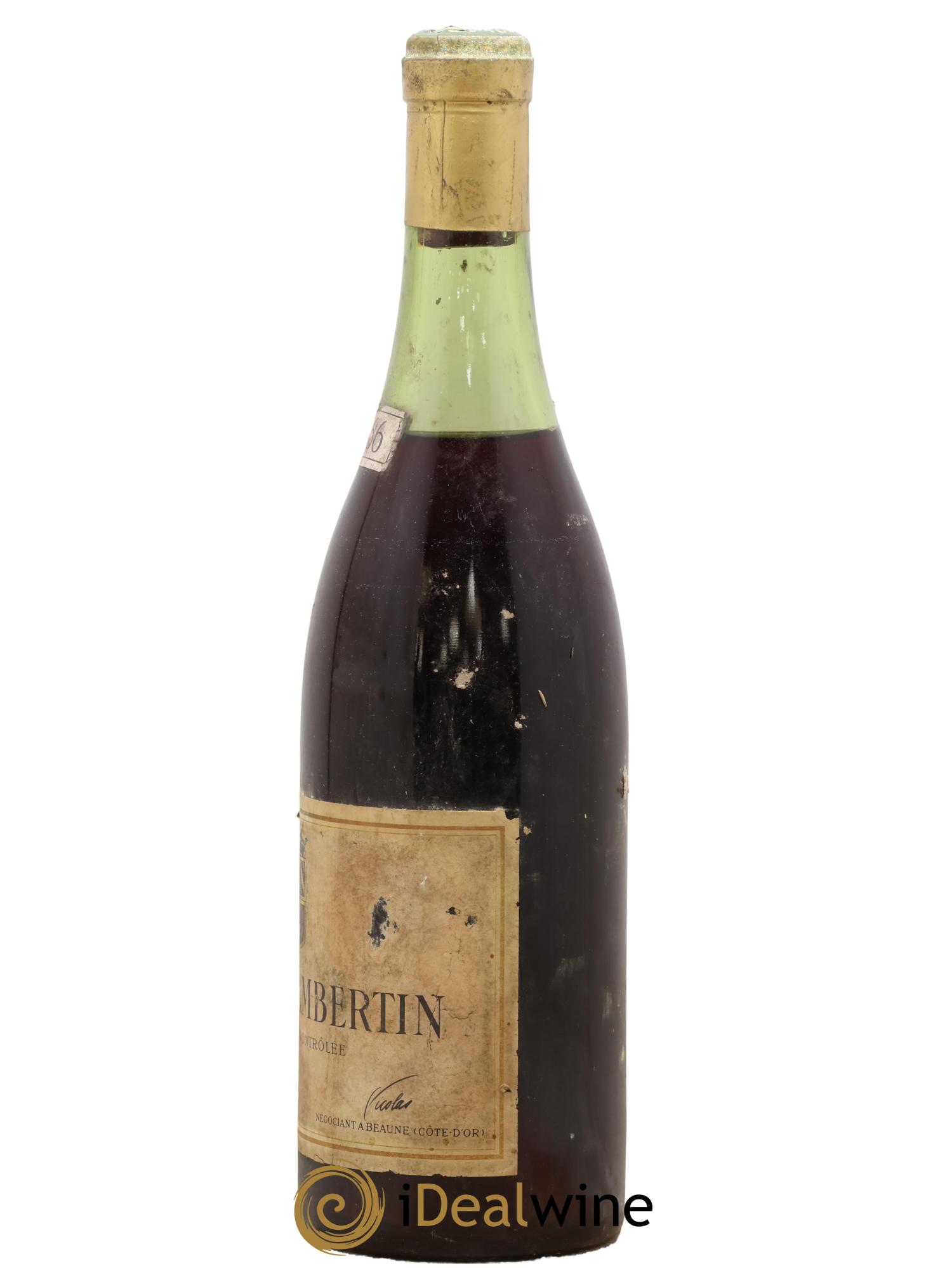 Mazis-Chambertin Grand Cru Nicolas 1966 - Lot de 1 bouteille - 2
