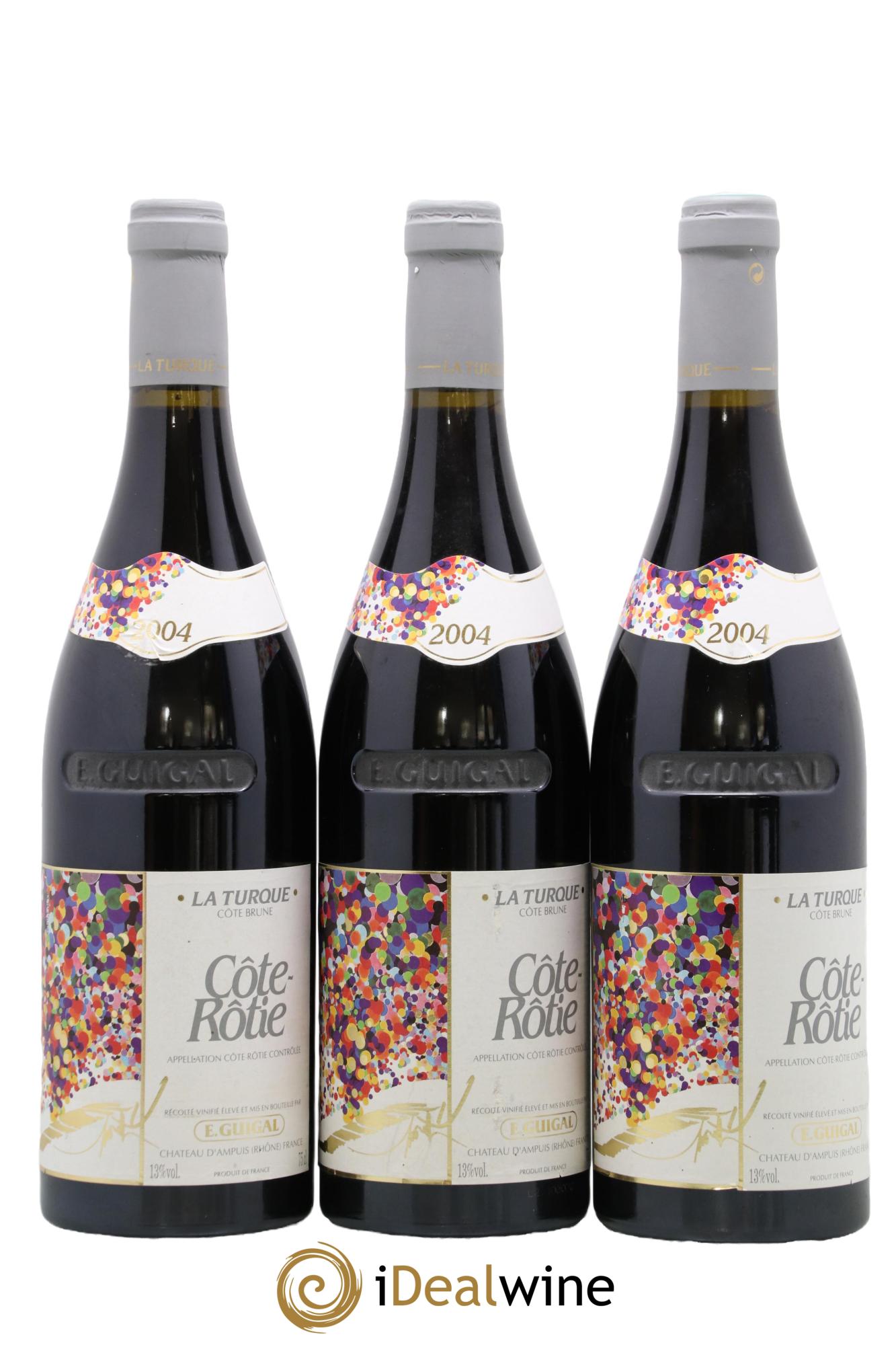 Côte-Rôtie La Turque Guigal 2004 - Lotto di 3 bottiglie - 0
