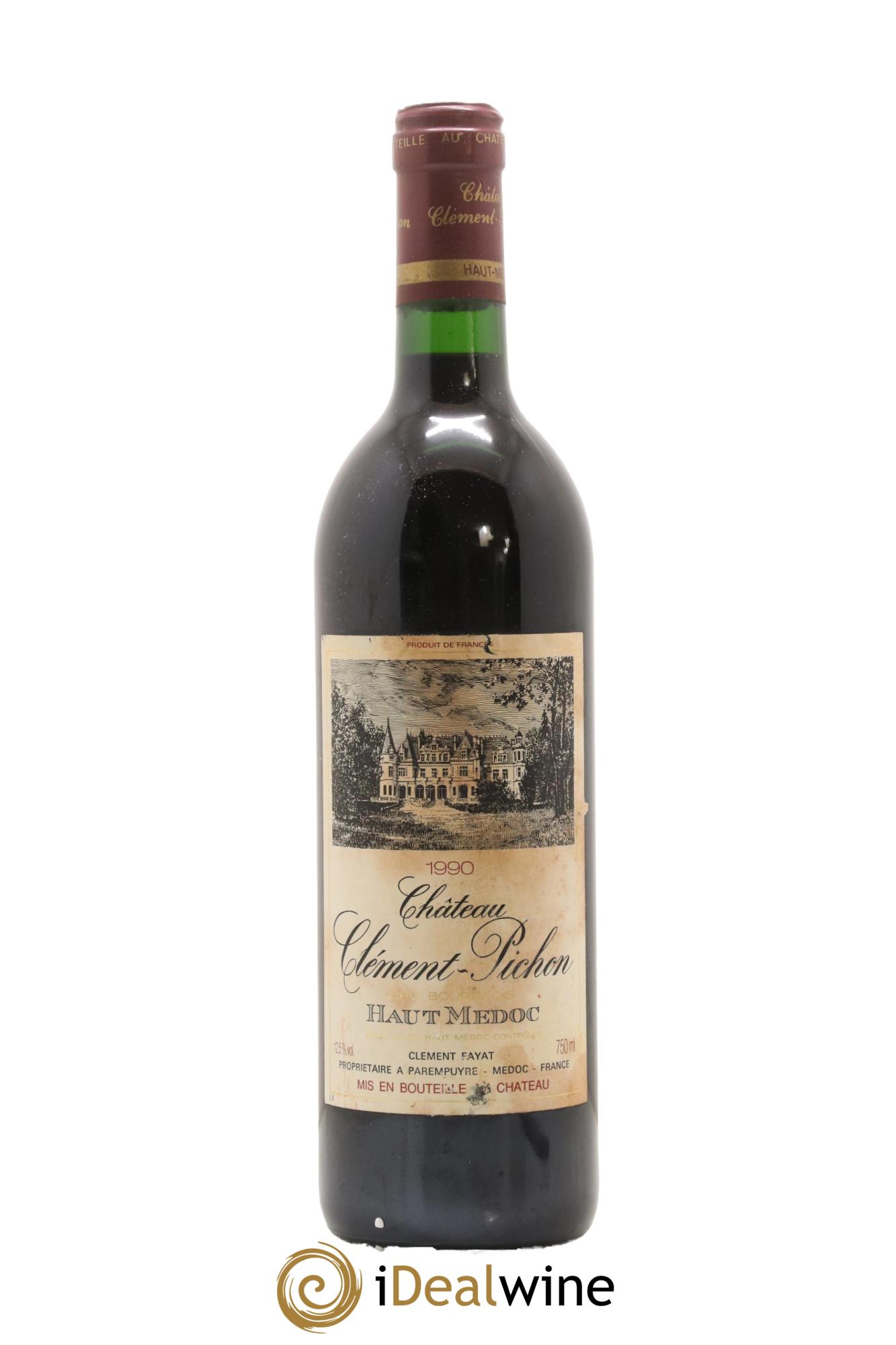 Château Clément-Pichon Cru Bourgeois 1990 - Lot de 1 bouteille - 0