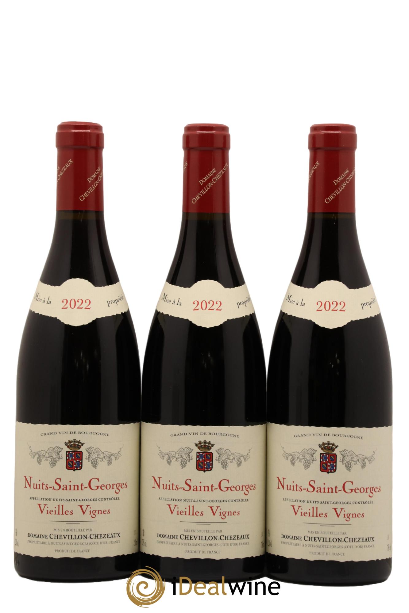 Nuits-Saint-Georges Vieilles Vignes Chevillon-Chezeaux 2022 - Lot de 3 bouteilles - 0