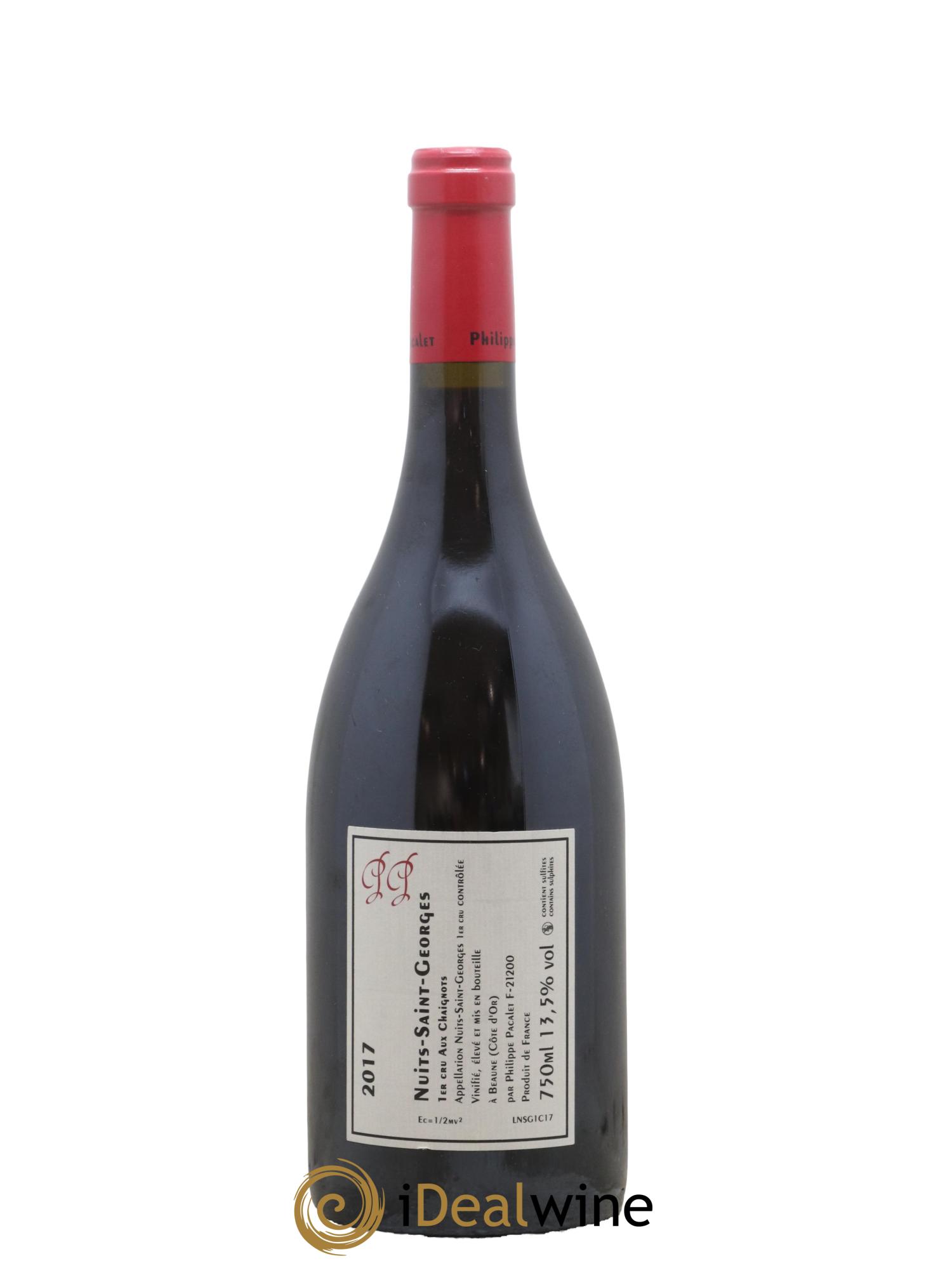 Nuits-Saint-Georges 1er Cru Aux Chaignots Philippe Pacalet 2017 - Lot de 1 bouteille - 1