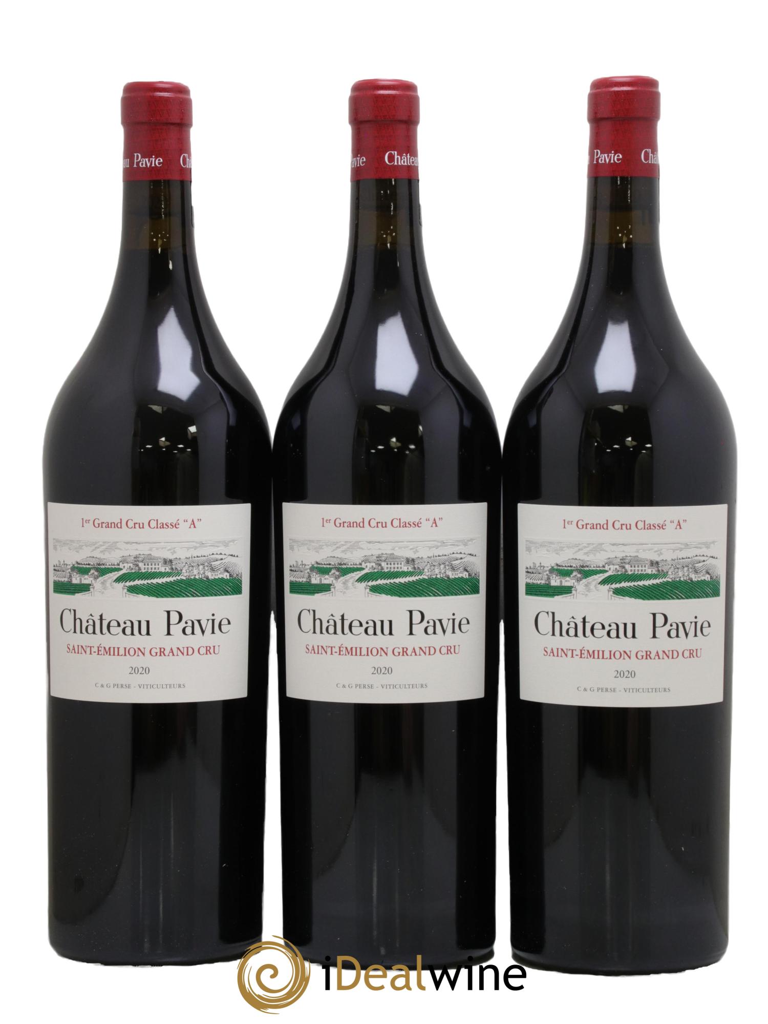 Château Pavie 1er Grand Cru Classé A 2020 - Lot of 3 magnums - 0