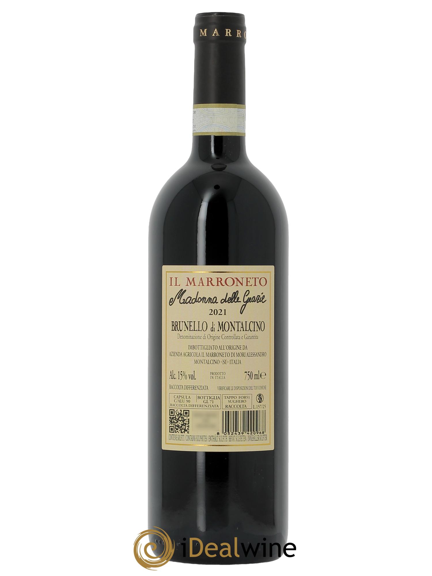 Brunello di Montalcino DOCG Madonna delle Grazie Il Marroneto  2021 - Posten von 1 Flasche - 1