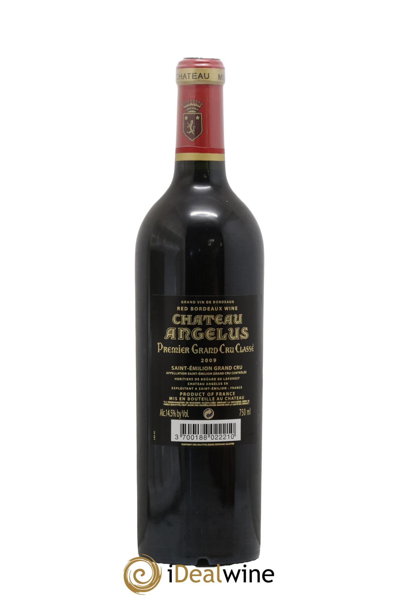 Château Angélus 1er Grand Cru Classé A 2009 - Lotto di 1 bottiglia - 1